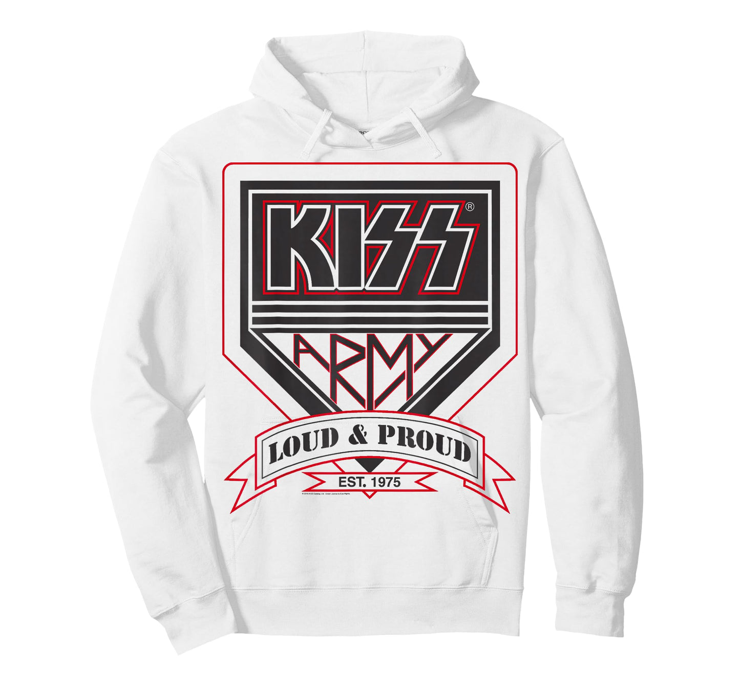 KISS - Official KISS Kollection T-Shirt, Unisex-Adults, Short Sleeve, T-Shirt, Military Green, Small