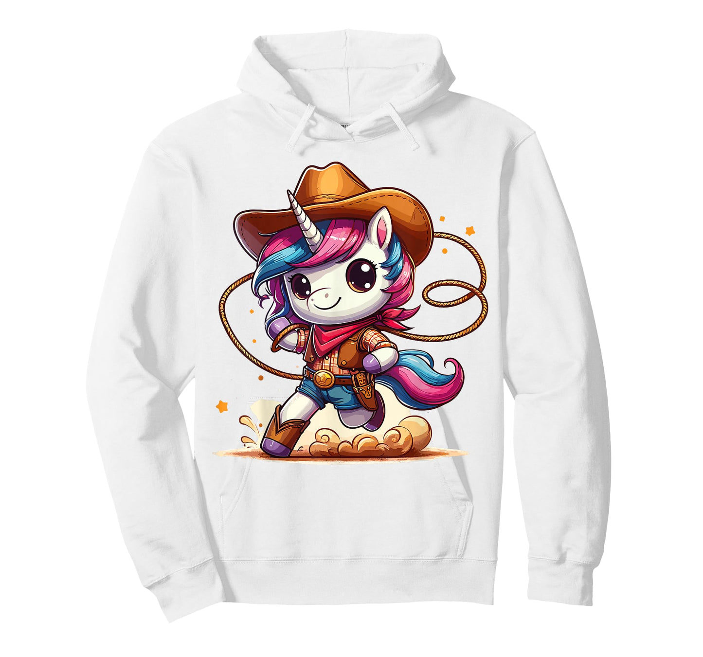 Western Rodeo Cowboy Hat Unicorn Texas Animals T-Shirt