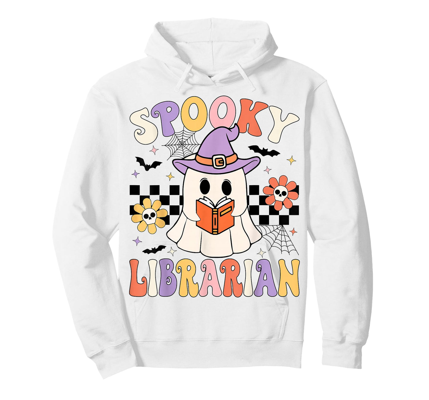 Groovy Spooky Librarian Halloween Library ghost Librarian T-Shirt