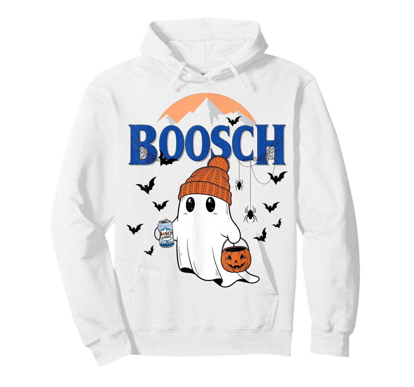 Funny Boo Ghost Halloween Beer Drinking Spooky Season Men T-Shirt