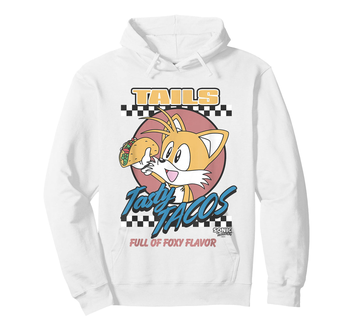 Sonic The Hedgehog Tails Tasty Tacos Foxy Flavor Vintage T-Shirt