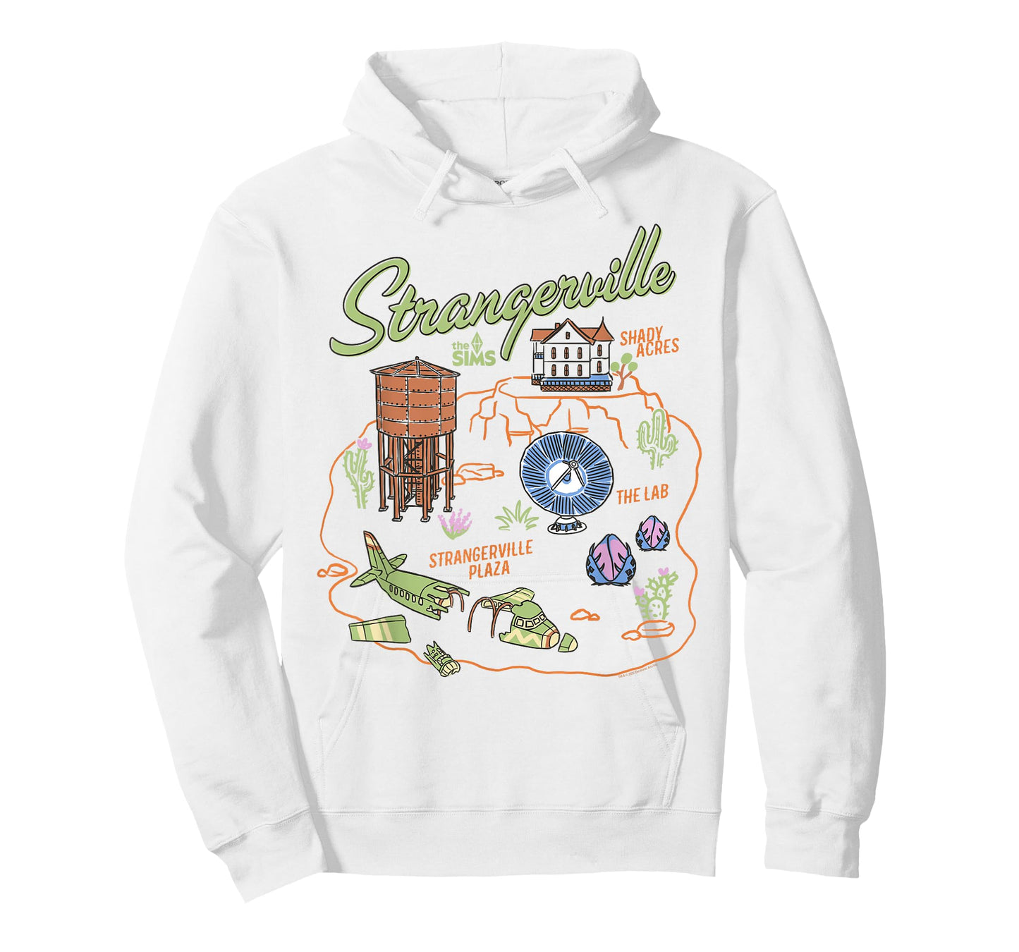 The Sims Visit Strangerville Map Video Game T-Shirt