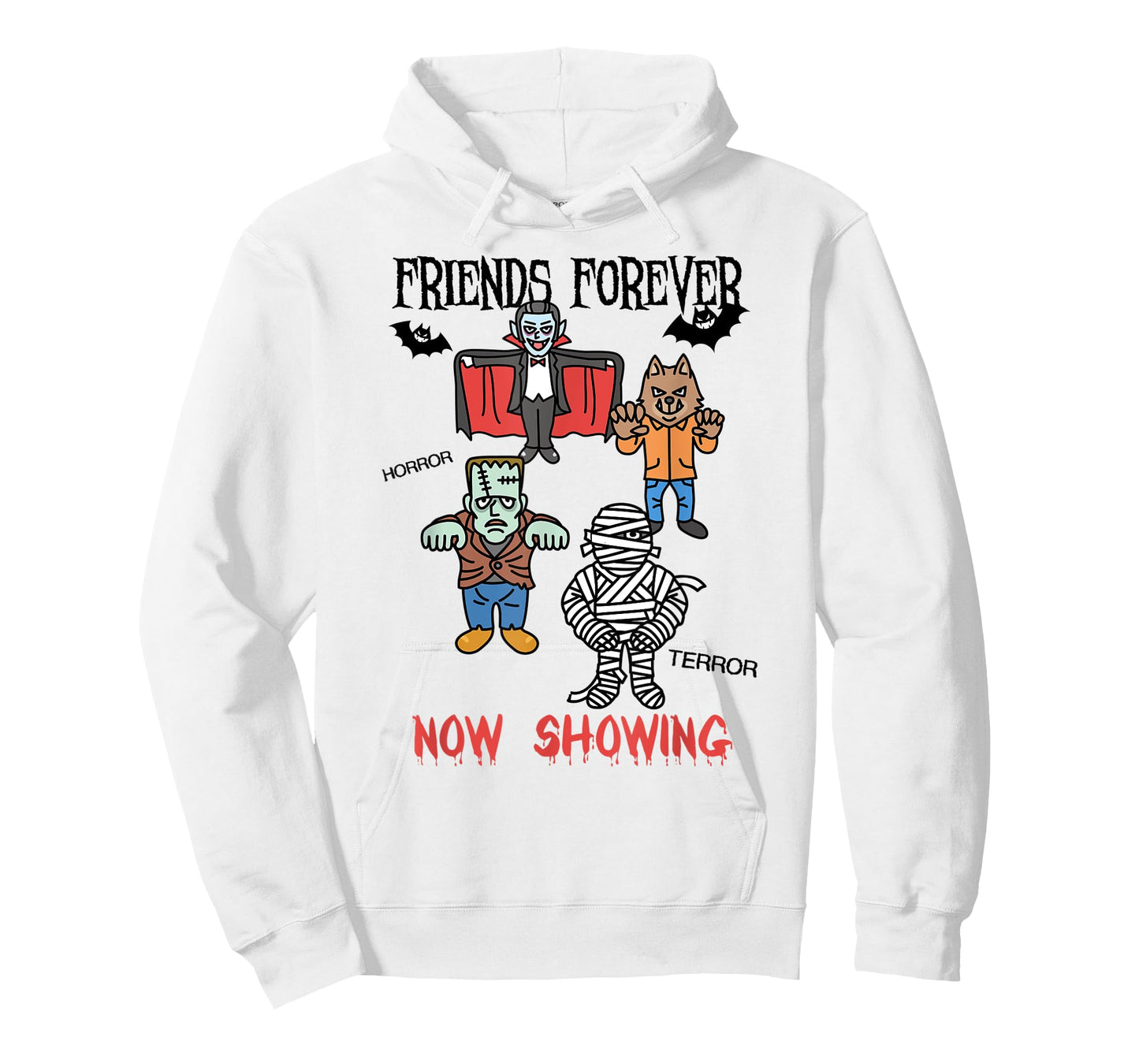 Dracula Frankenstein Mummy Werewolf Horror Movie Monsters T-Shirt