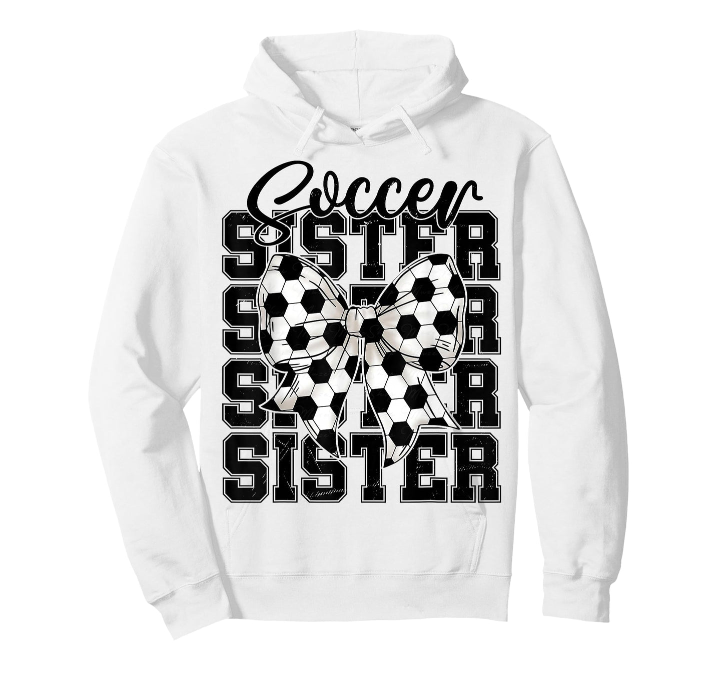 Soccer Sister Coquette Bow Soccer Sport Soccer Lover T-Shirt