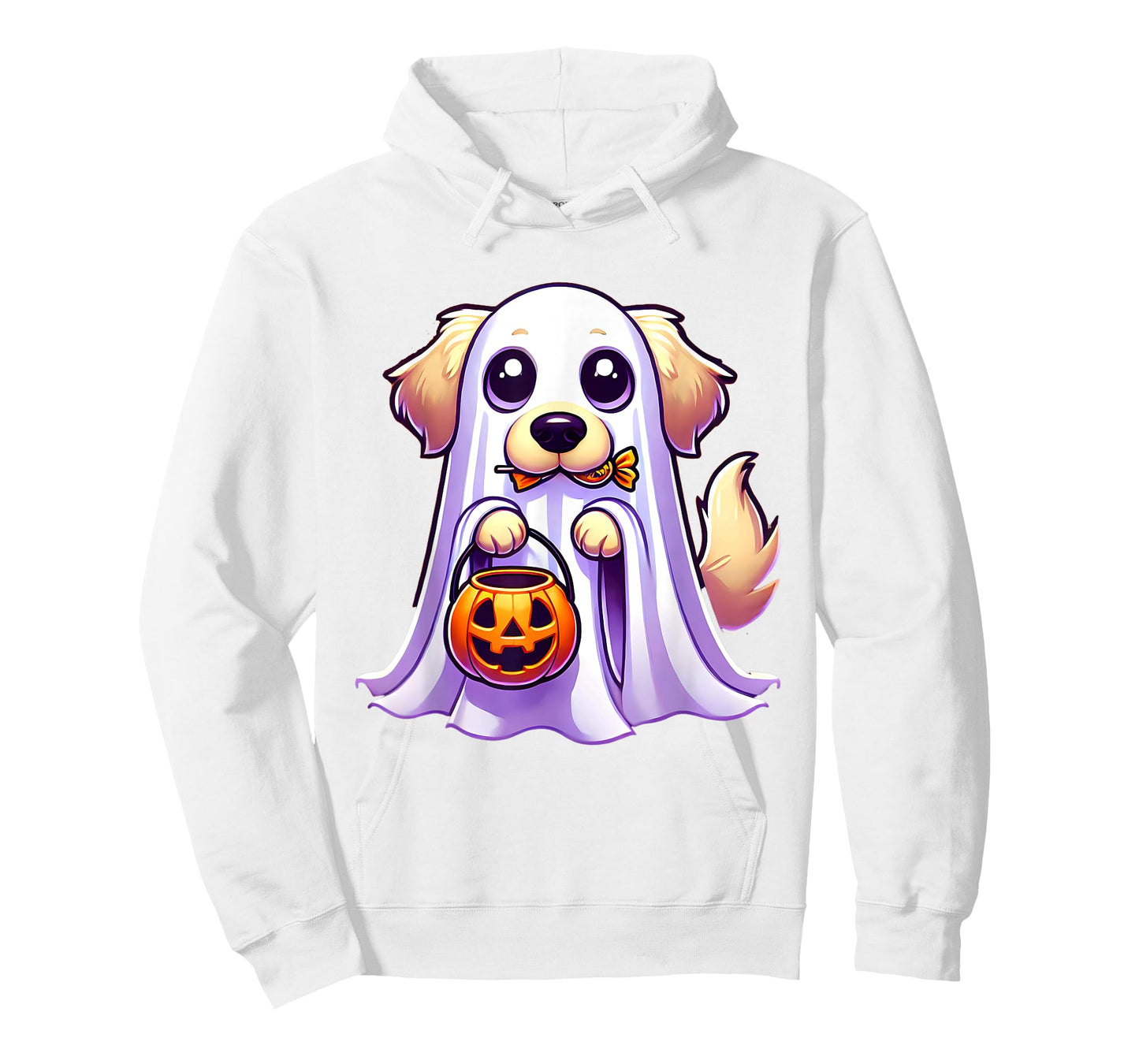 Golden Retriever Ghost Halloween Dog Men Women Kids T-Shirt