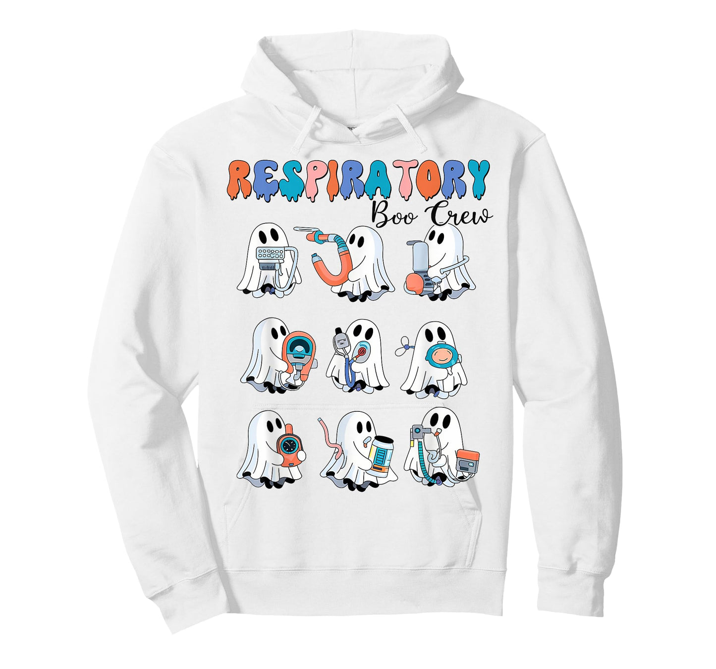 Respiratory therapist shirt halloween respiratory Boo Crew T-Shirt