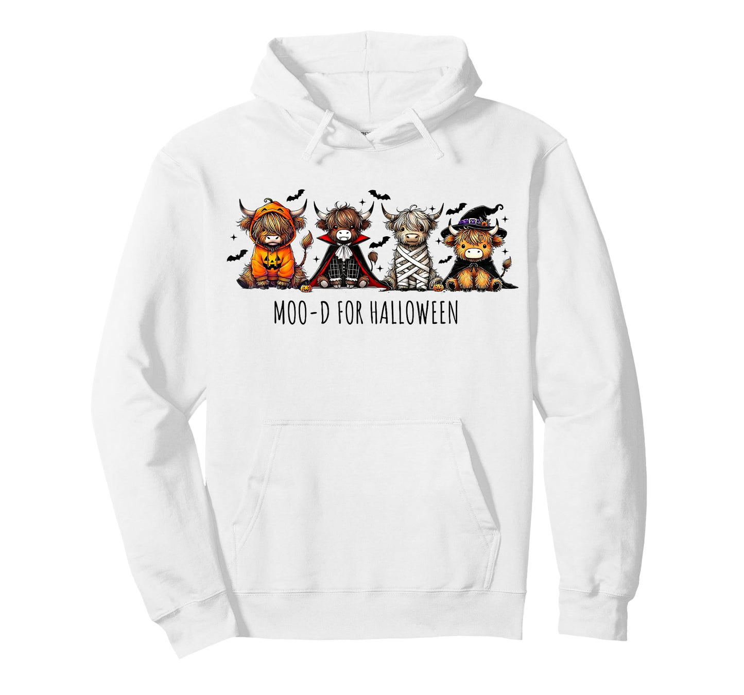 Moo-d for Halloween Funny Halloween Highland Cow Costume T-Shirt