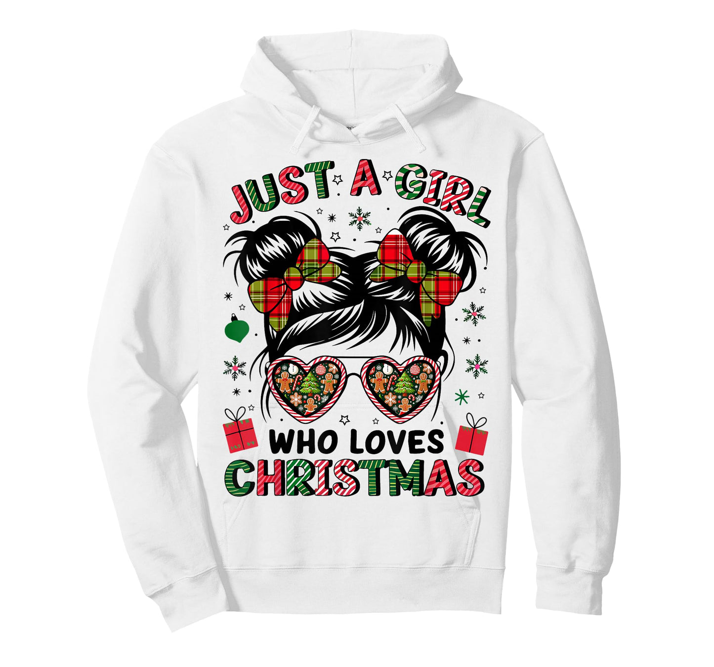 Just A Girl Who Loves Christmas Funny Christmas Xmas Pajama T-Shirt