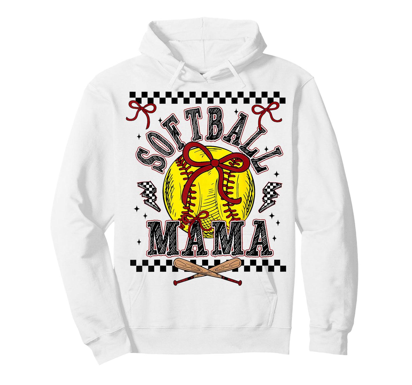Softball Mama Coquette Softball Game Day Softball Mom Mother T-Shirt