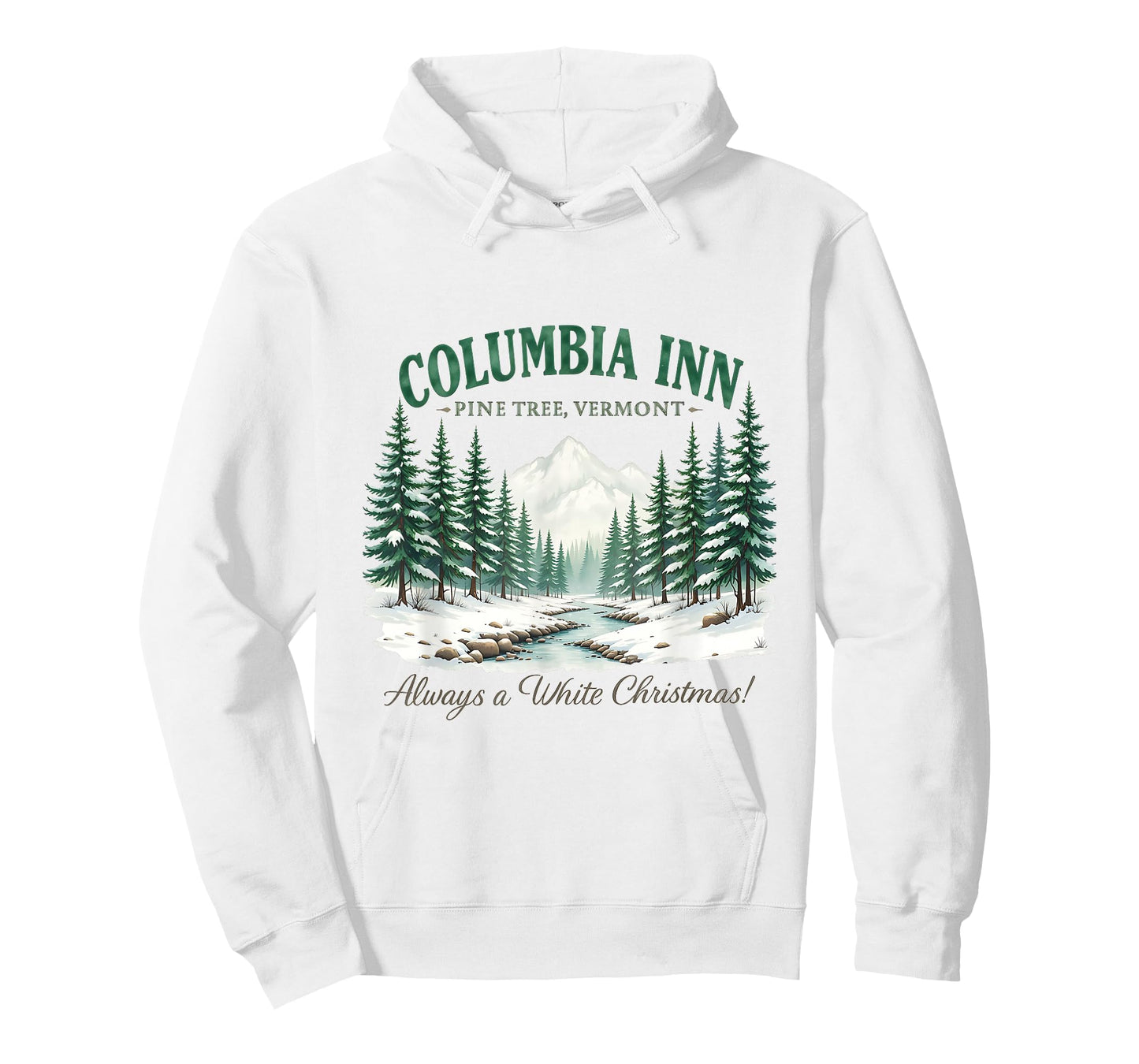 Columbia Pine Tree Vermont Xmas Winter Vintage Christmas T-Shirt