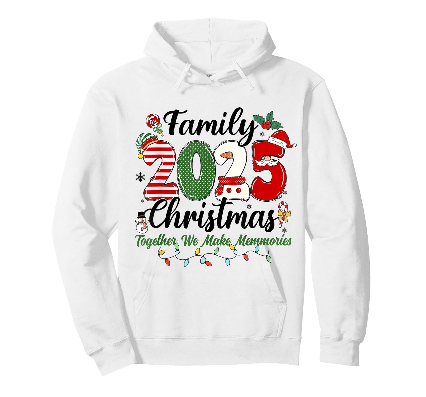 Family 2025 Christmas Together We Make Memories Xmas Outfit T-Shirt