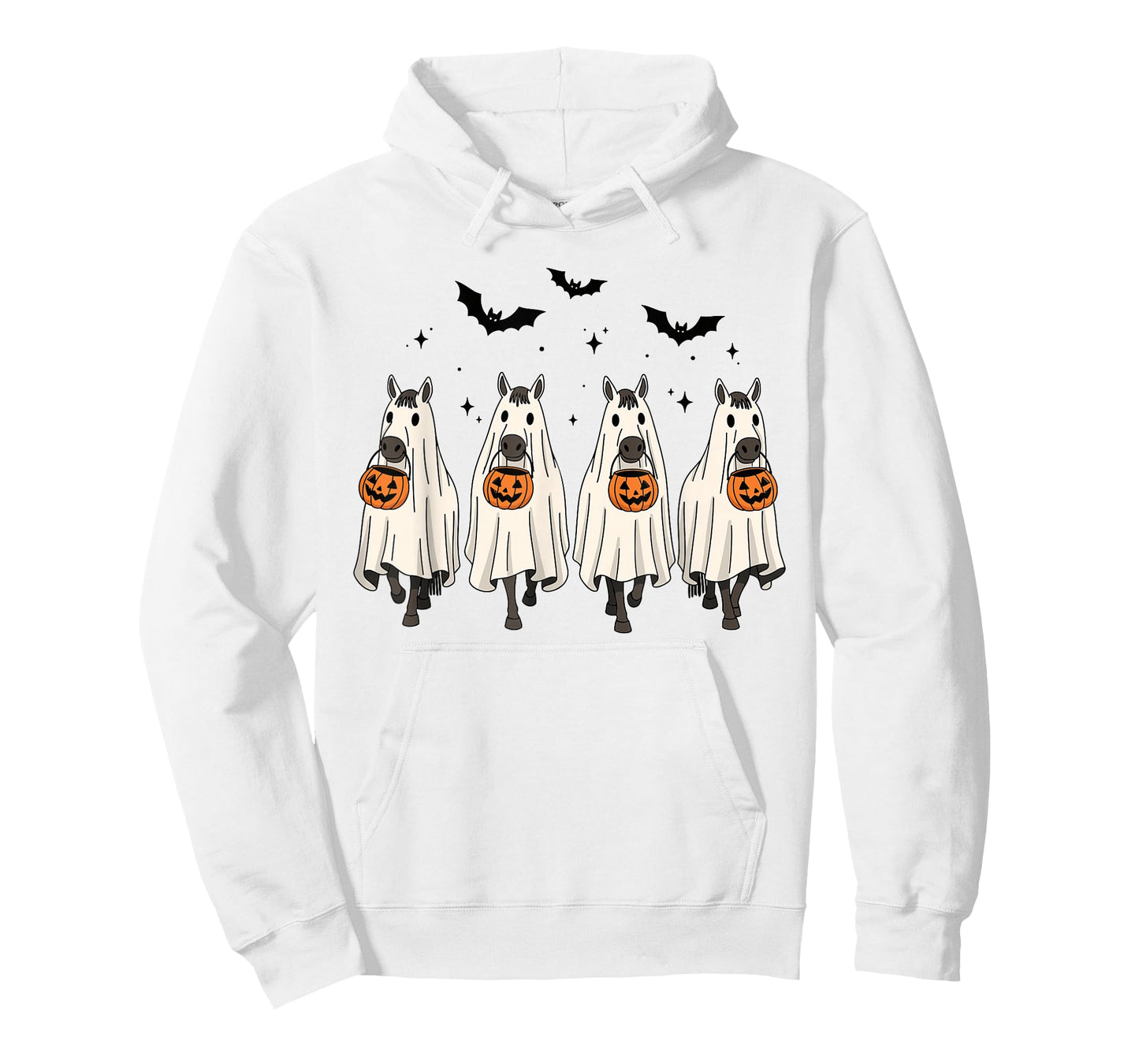 Funny Ghost Horses Halloween Cowboy Spooky Horse T-Shirt