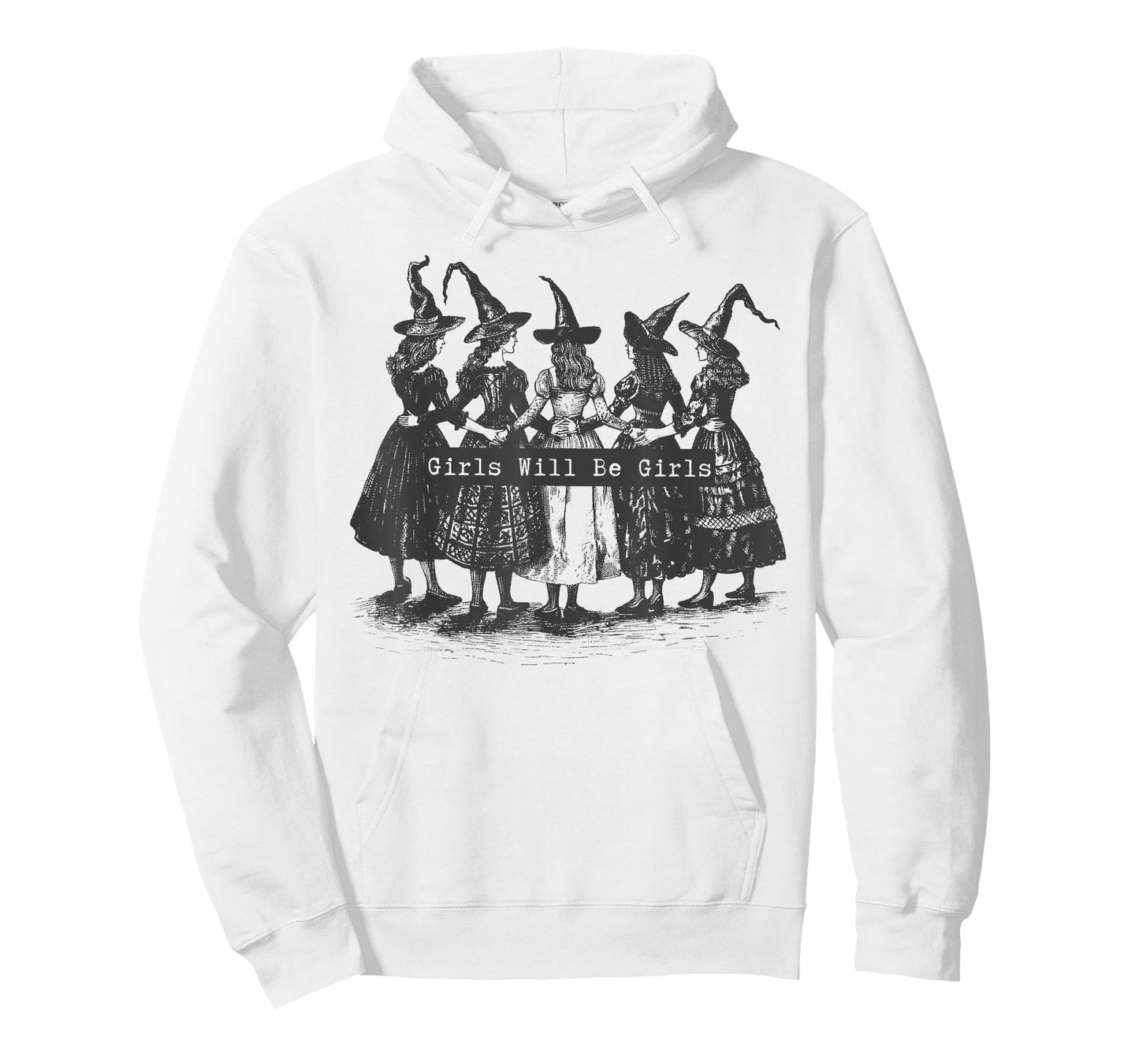 Girl Will Be Girls Witch Witchy Spooky Season Halloween T-Shirt