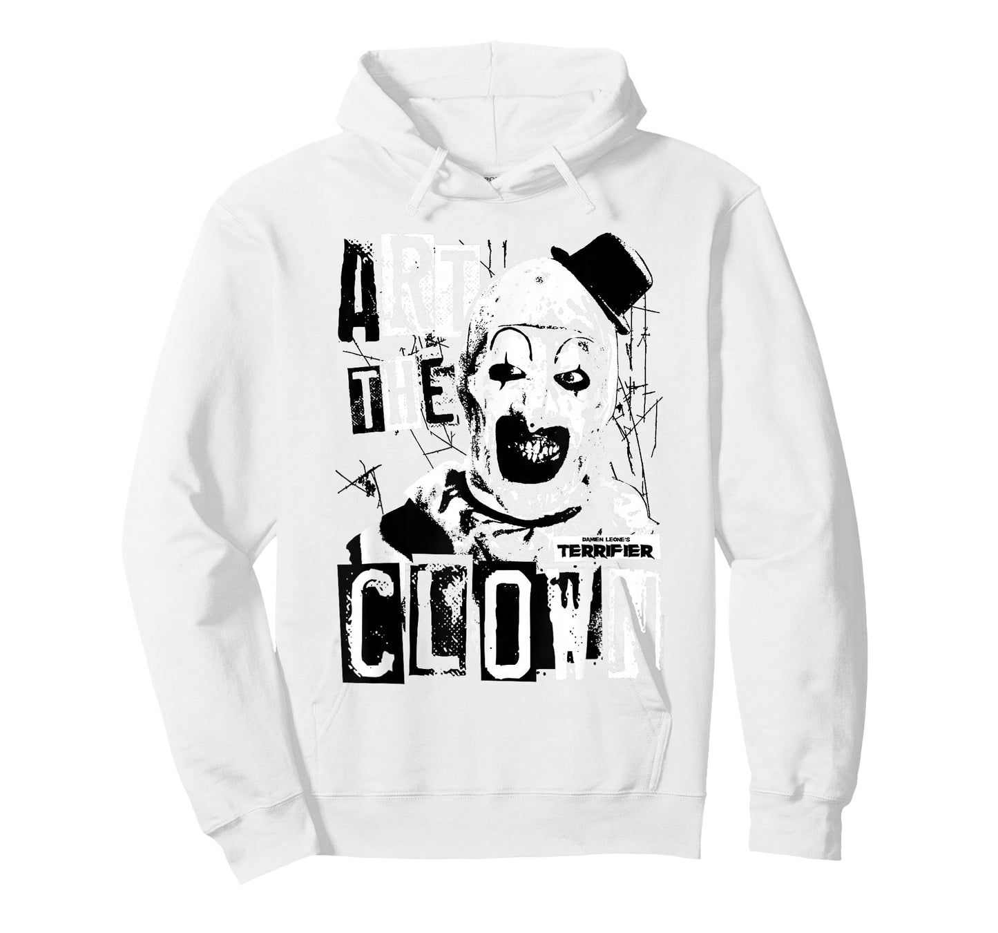 Terrifier Art The Clown Bloody Face High Contrast Horror T-Shirt