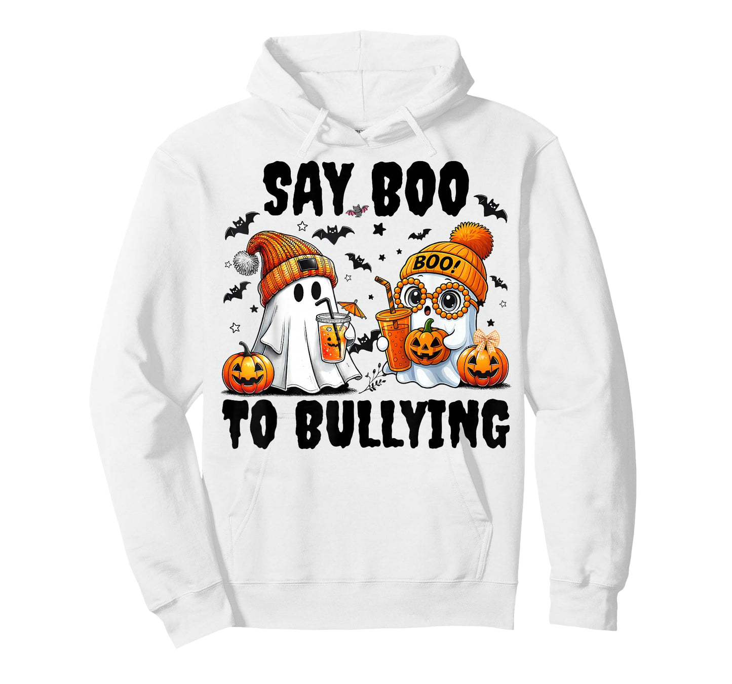 Say Boo to Bullying Ghost Halloween Unity Day Anti Bullying T-Shirt