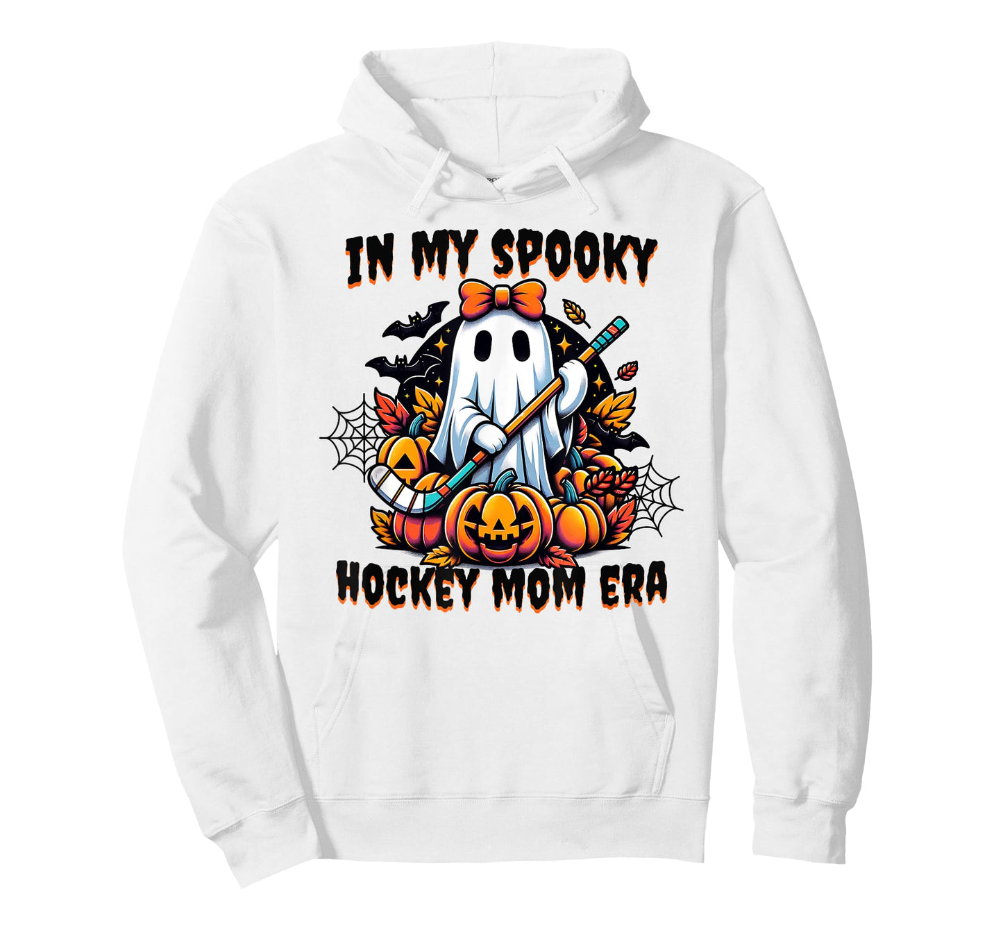 In My Spooky Hockey Mom Era Halloween Coquette Ghost Cute T-Shirt