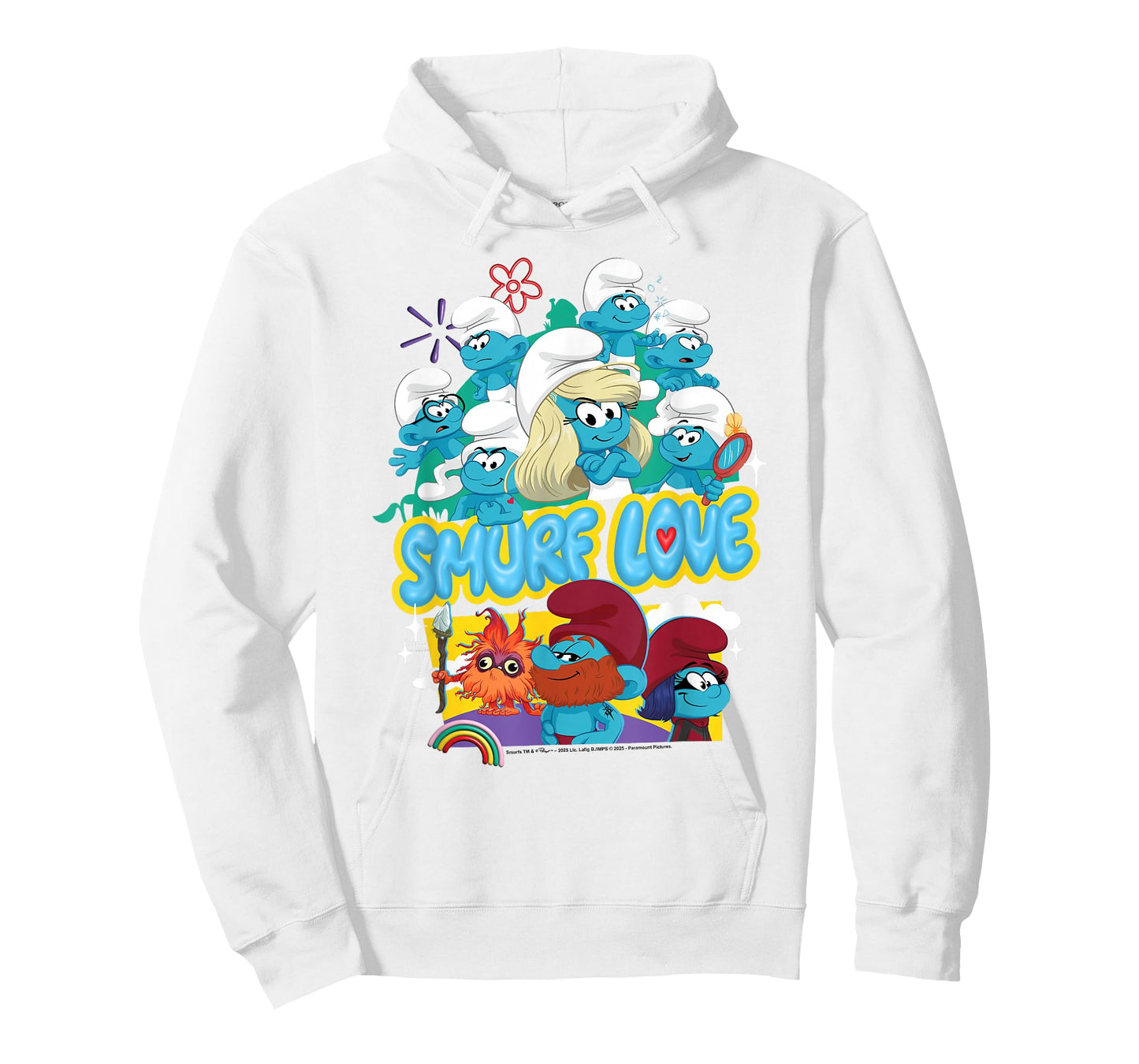 The Smurfs Movie Smurf Love Group Shot T-Shirt