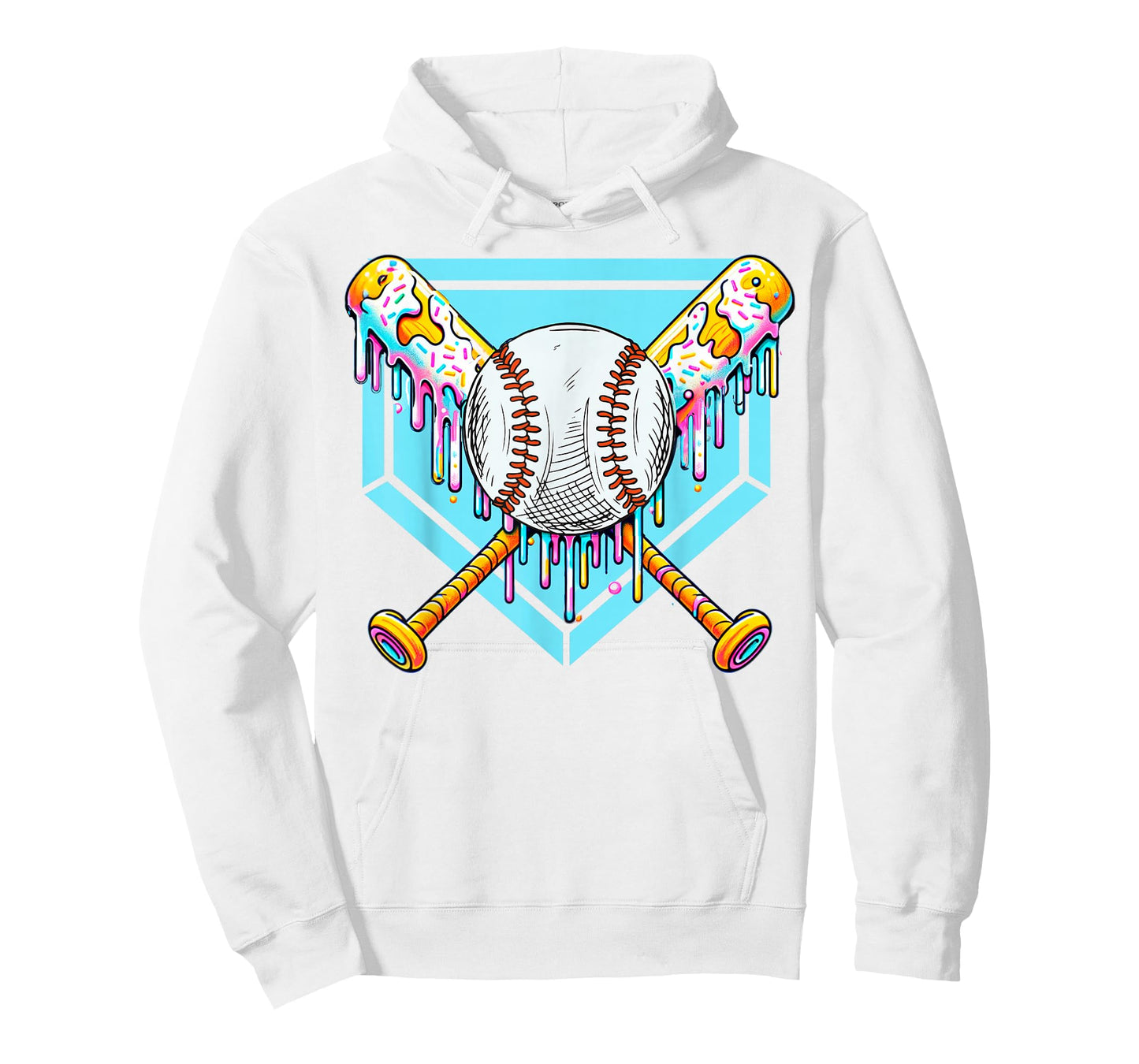 Baseball Drip Boys Ice Cream Drip Sweet Swing Sports T-Shirt