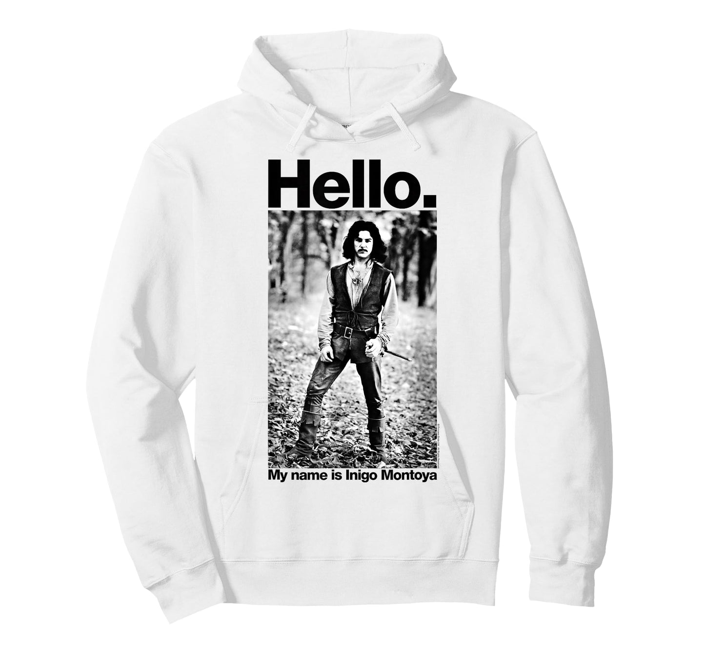 The Princess Bride Hello My Name is Inigo Montoya B&W T-Shirt