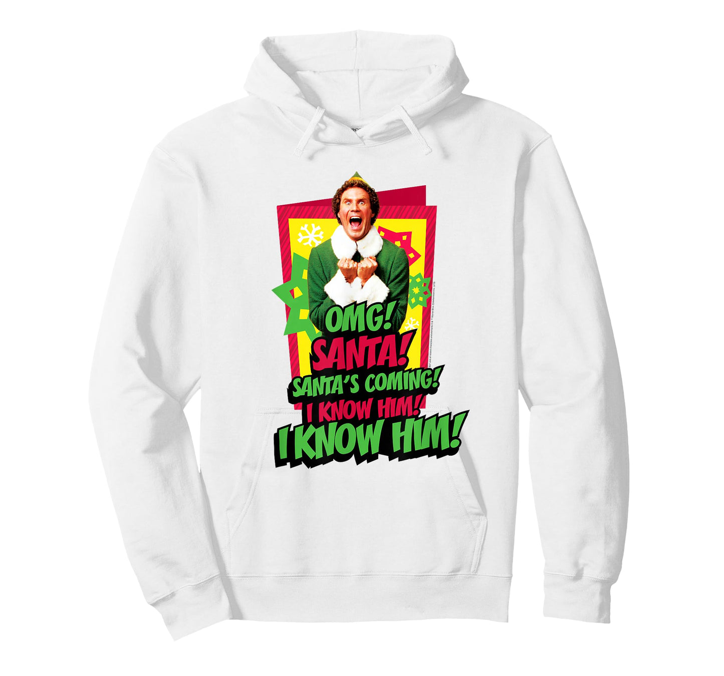 Elf Movie OMG! Santa's Coming! I Know Him! T-Shirt