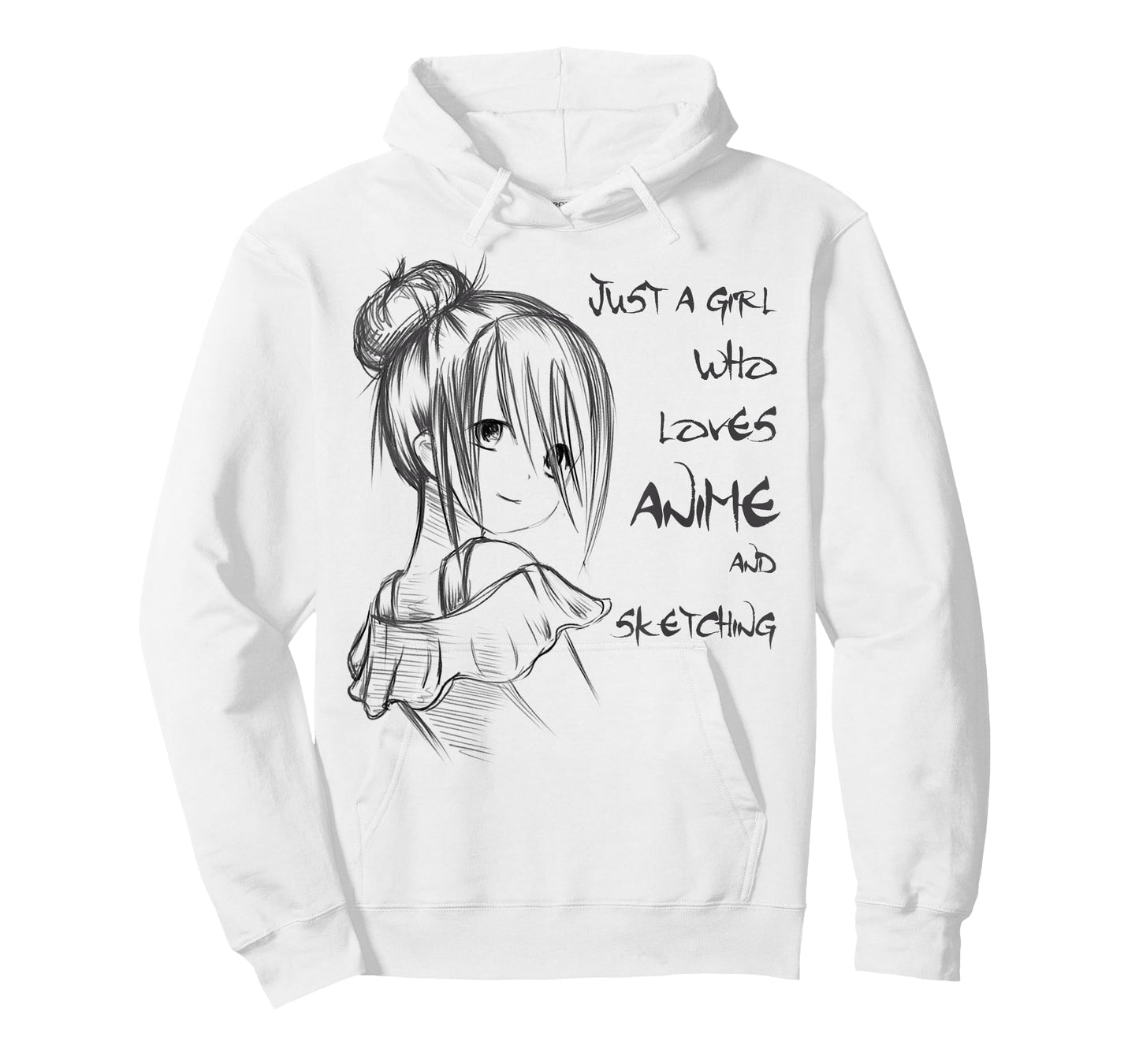 Anime Shirt Just A Girl Who Loves Anime And Sketching T-Shirt