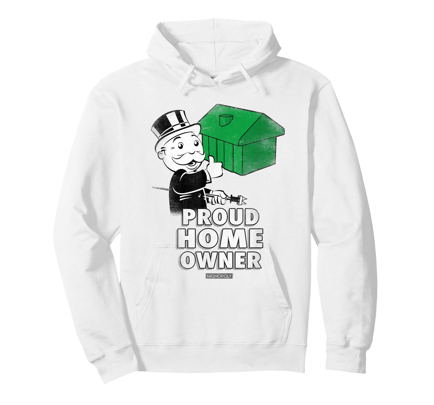 Monopoly Mr. Monopoly Proud Home Owner Vintage House Logo T-Shirt