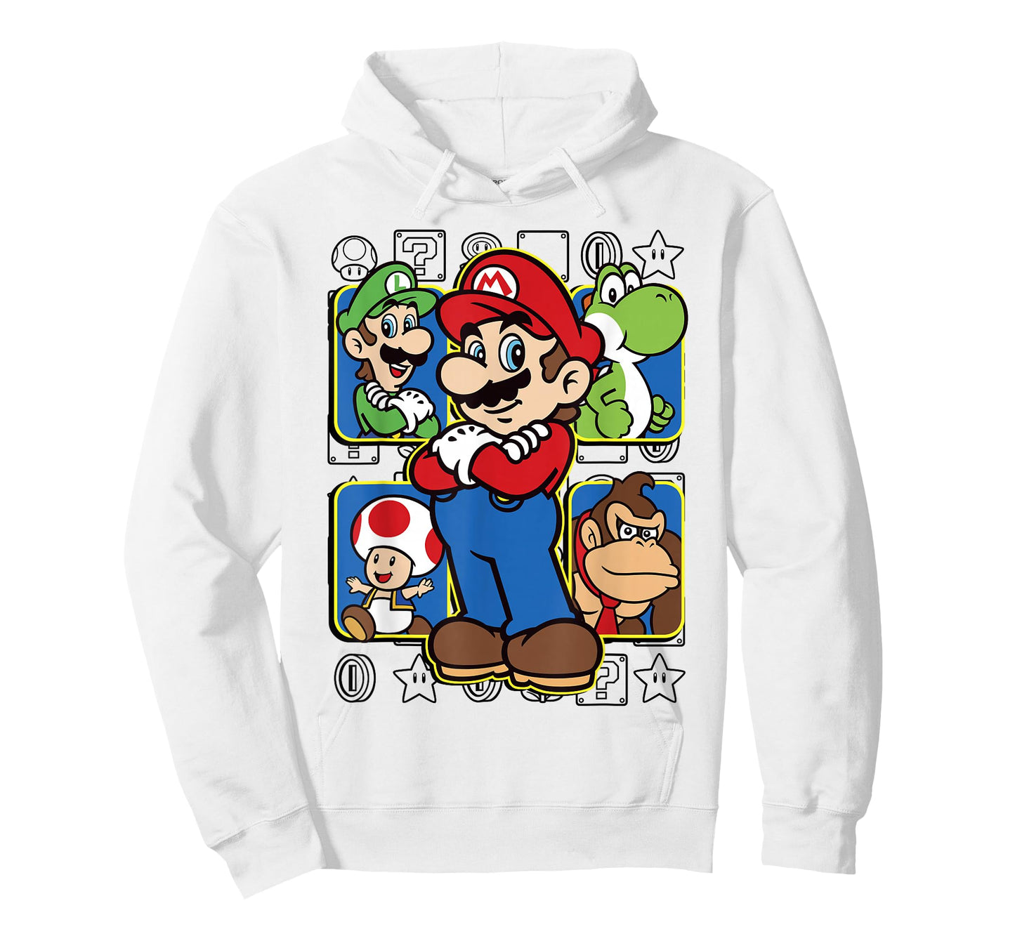 Super Mario Luigi Yoshi Toadstool Donkey Kong Box-Up T-Shirt T-Shirt