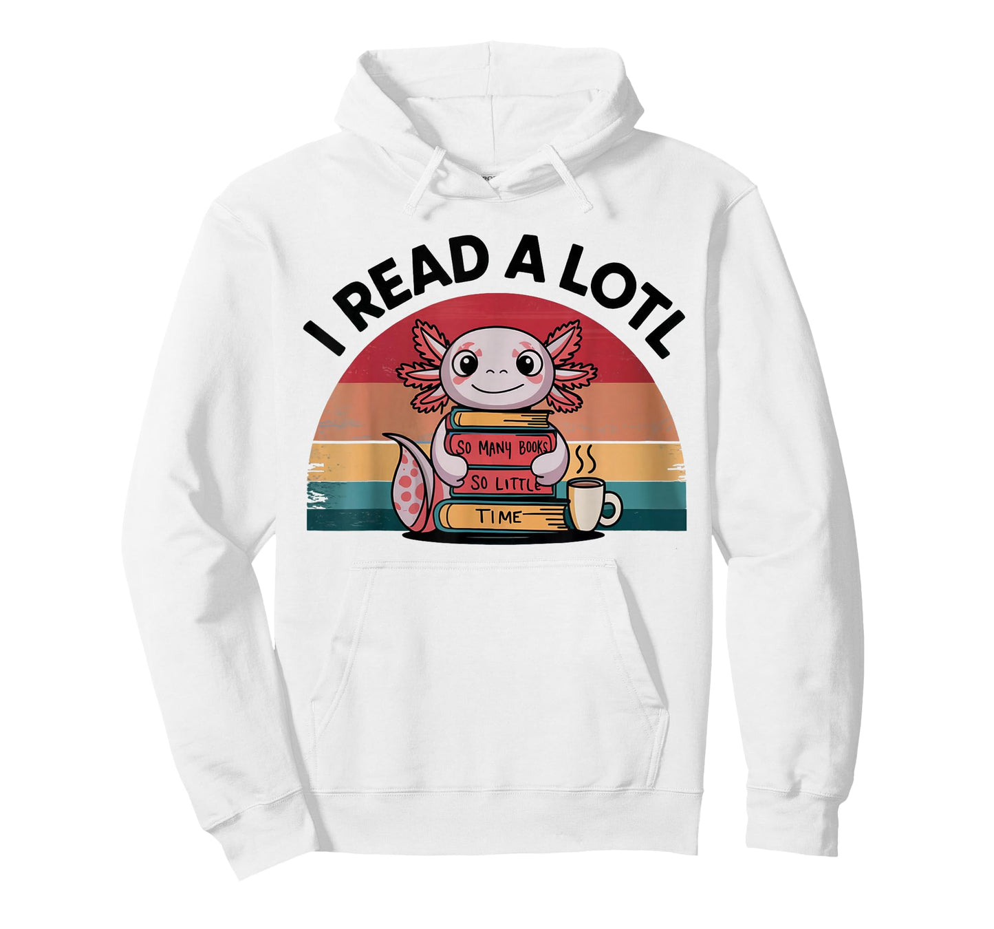 I Read Alotl Axolotl Retro Funny Reading Books Lover Vintage T-Shirt