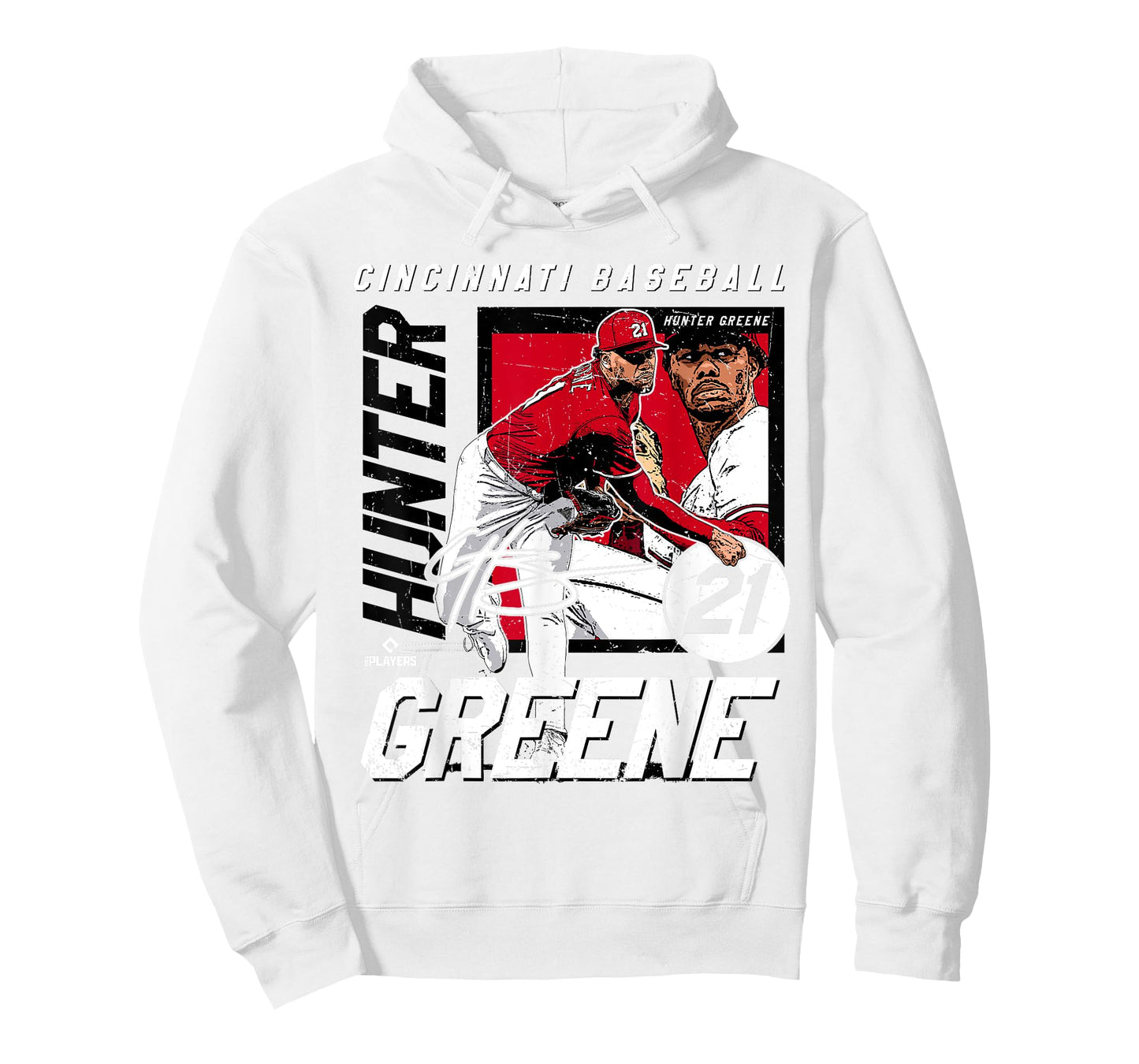 Hunter Greene | Cincinnati MLB Baseball Players | MLBHGR203M T-Shirt