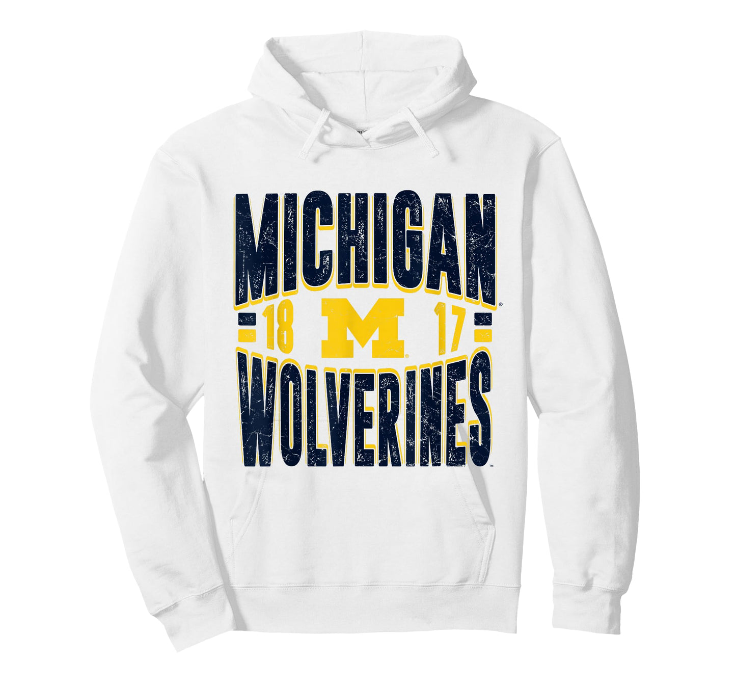Michigan Wolverines Vintage 90's Retro White T-Shirt