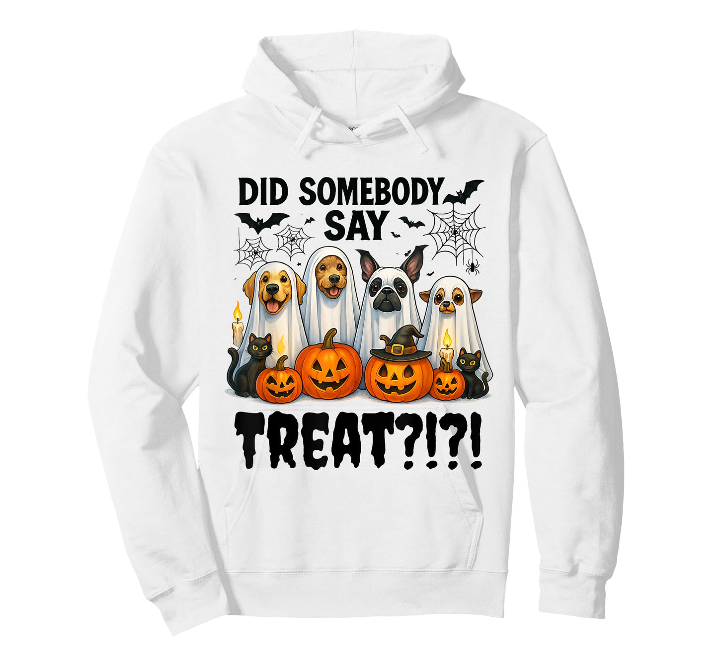 Did Somebody Say Treat Ghost Dogs Lovers Funny Halloween T-Shirt