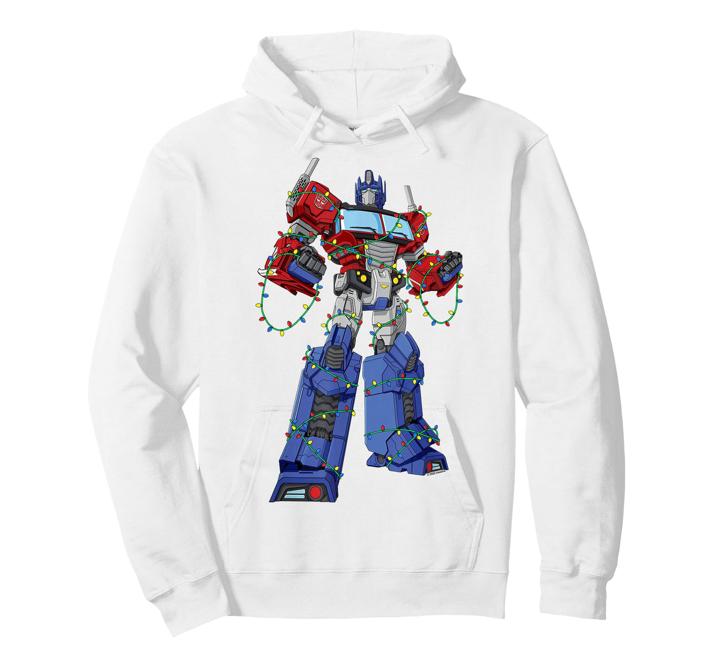 Transformers Optimus Prime Christmas Lights Wrap T-Shirt