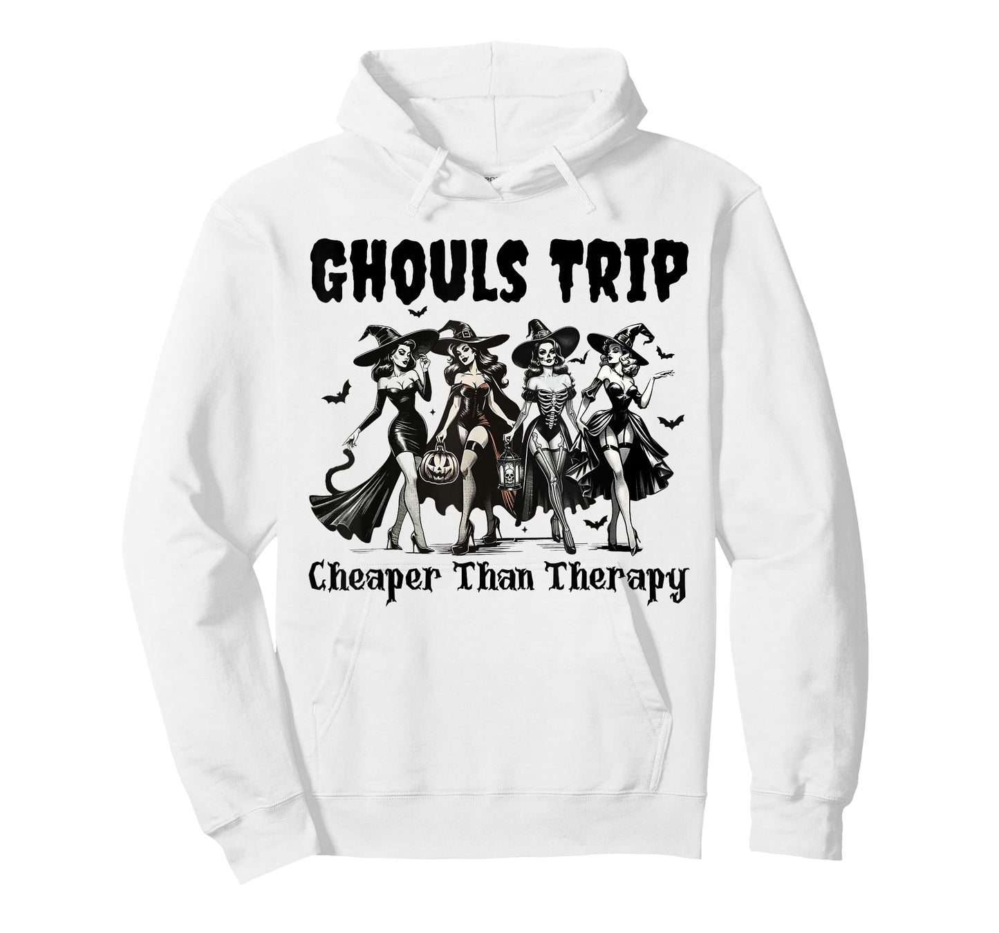 Vintage Ghouls Trip Cheaper Than Witch Therapy Halloween T-Shirt