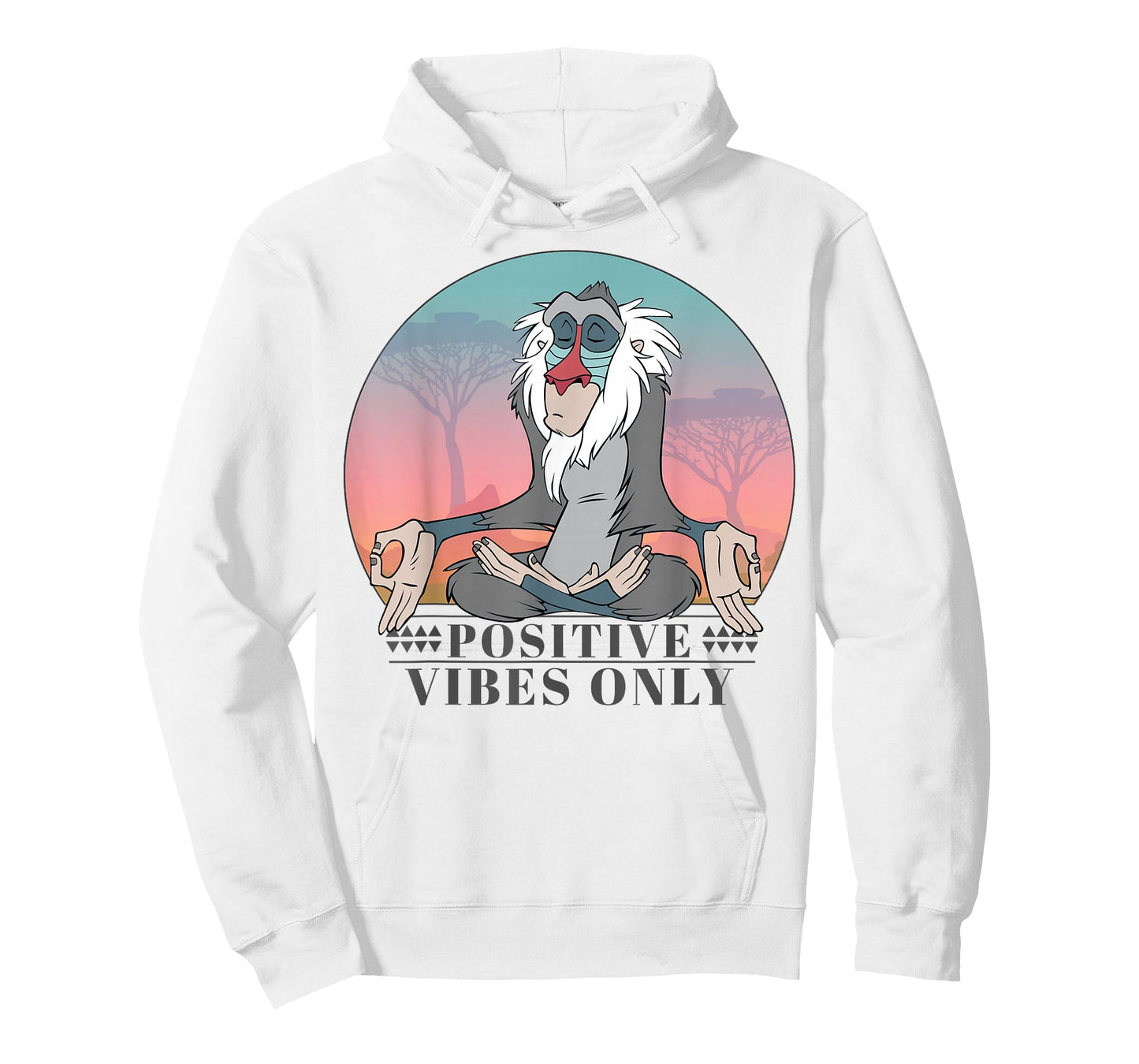 Disney The Lion King Rafiki Positive Vibes Only Vintage T-Shirt
