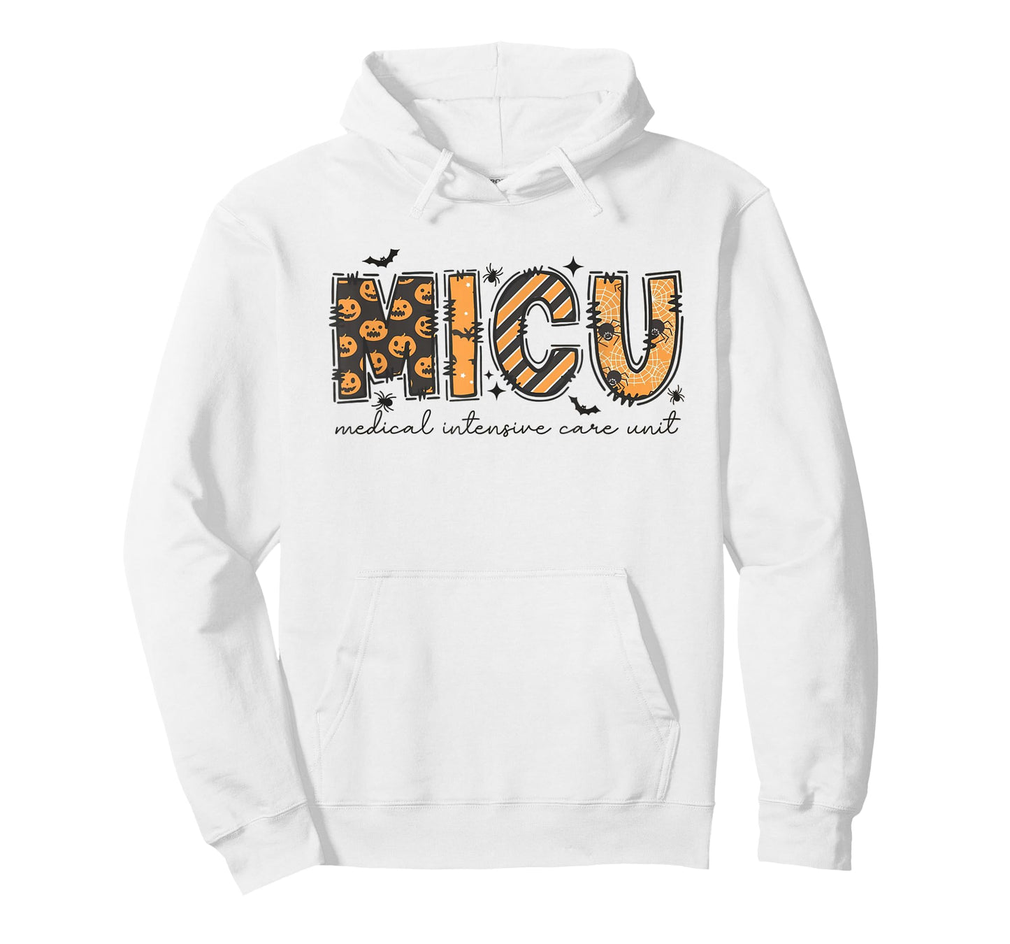 MICU Nurse Halloween Spooky Ghost Medical Intensive Care T-Shirt