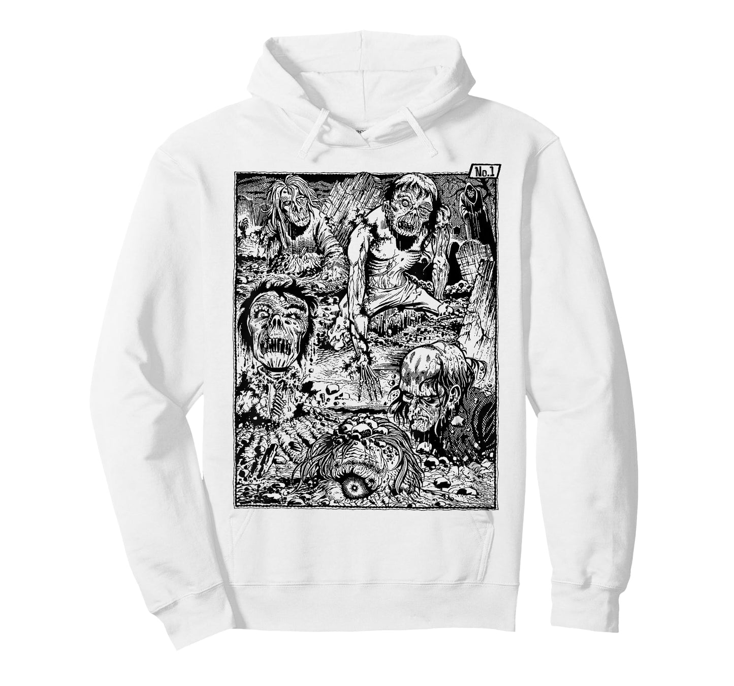 Vintage Zombie Night at the Cemetery The Living Dead T-Shirt