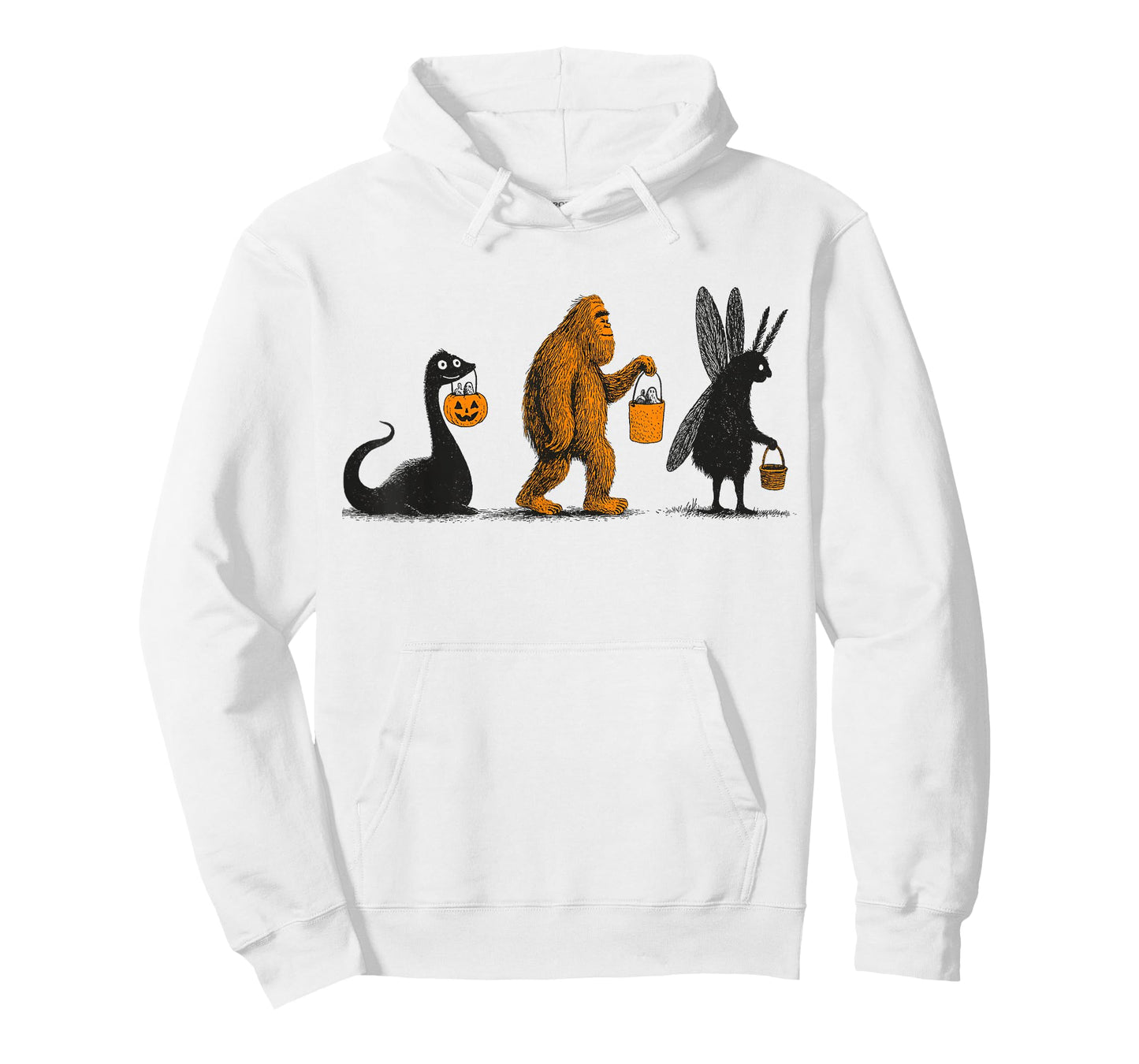 Cryptids Halloween Bigfoot Mothman Loch Ness Monster T-Shirt