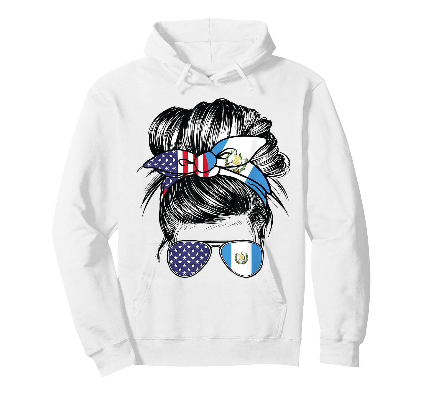 Guatemala Flag American Women Girl USA Heritage Guatemalan T-Shirt