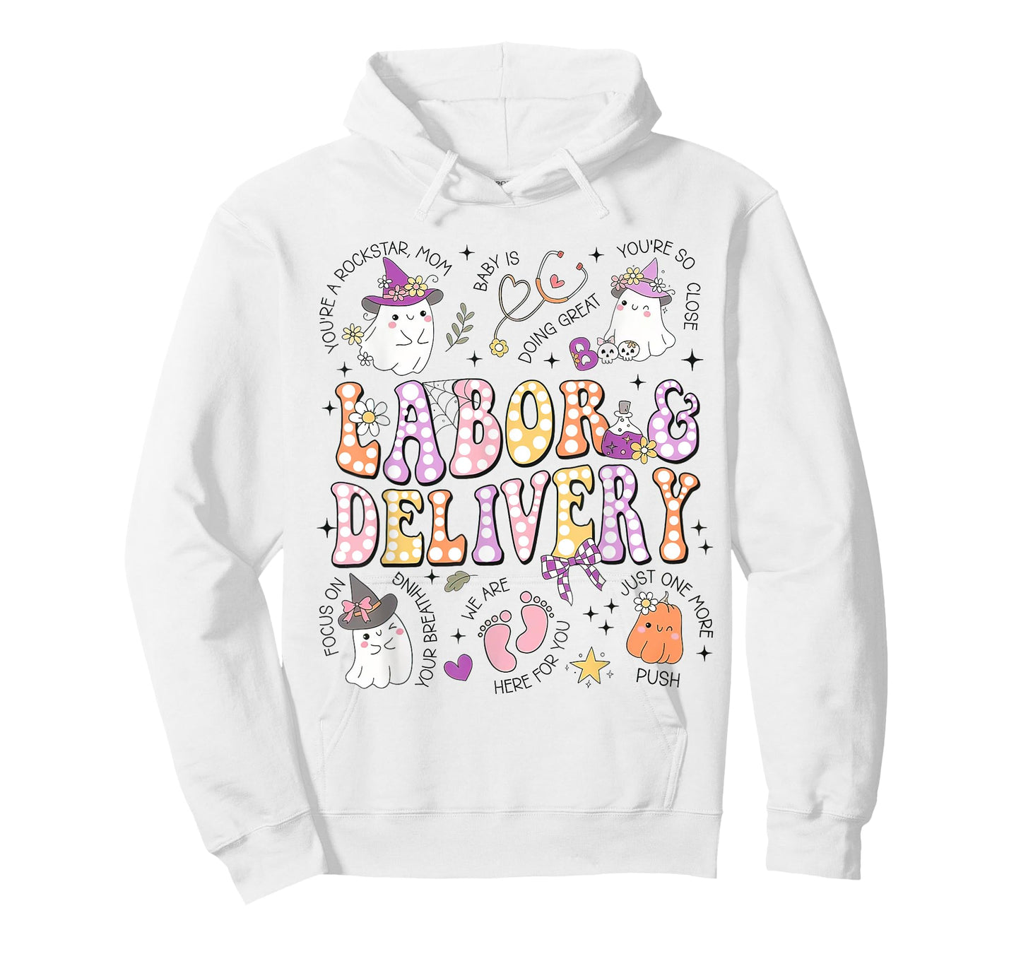 Halloween Labor And Delivery Nurse, Halloween L&D Nurse Tees T-Shirt