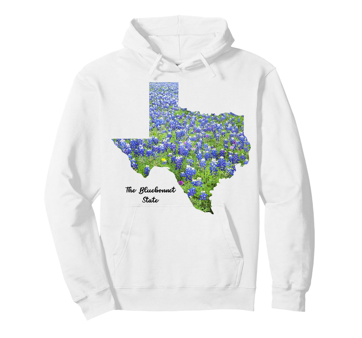 The Bluebonnet State Floral Texas Map TX US States Texan T-Shirt