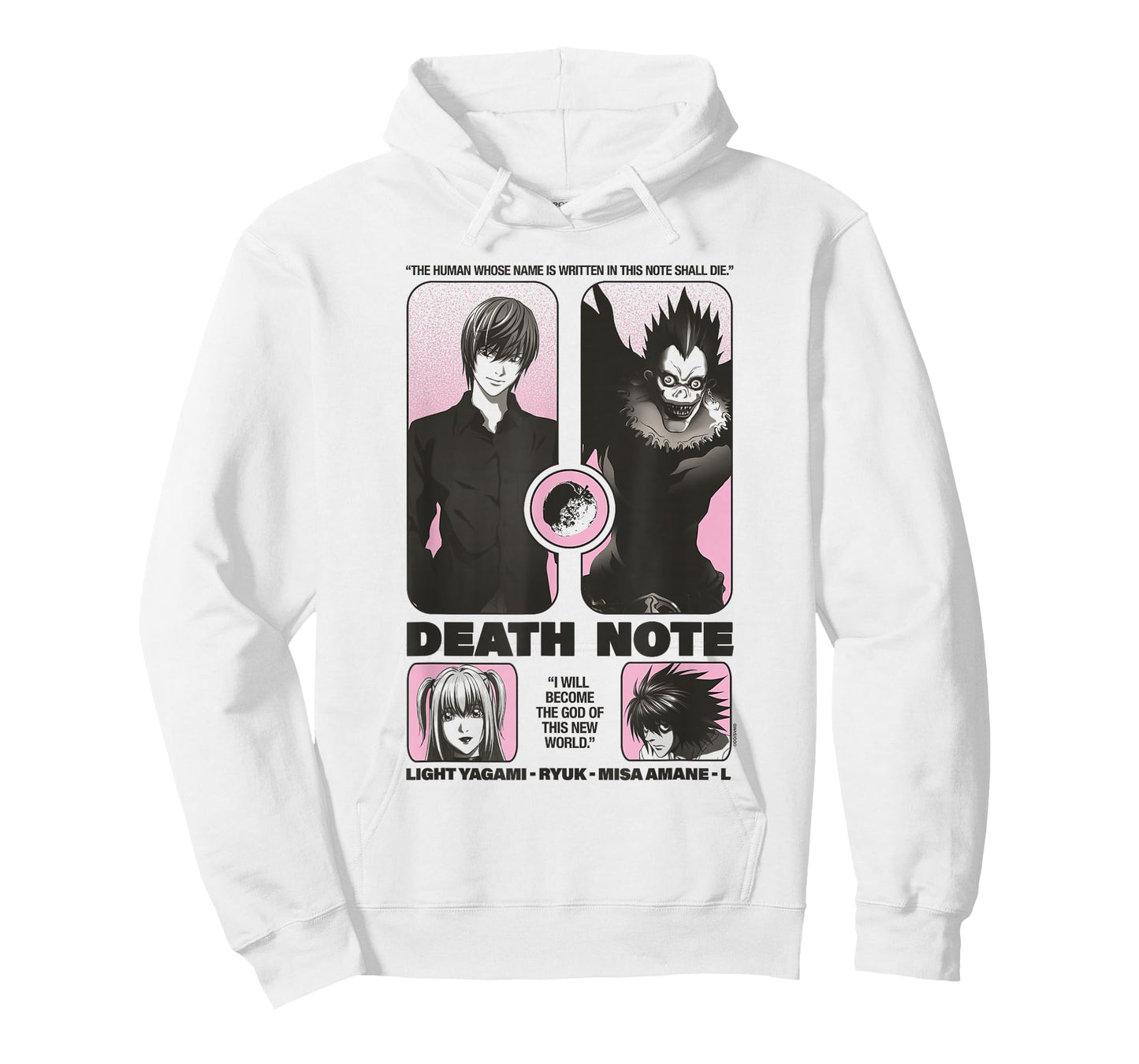 Death Note Reimagined Poster with Cast and Apple Anime T-Shirt