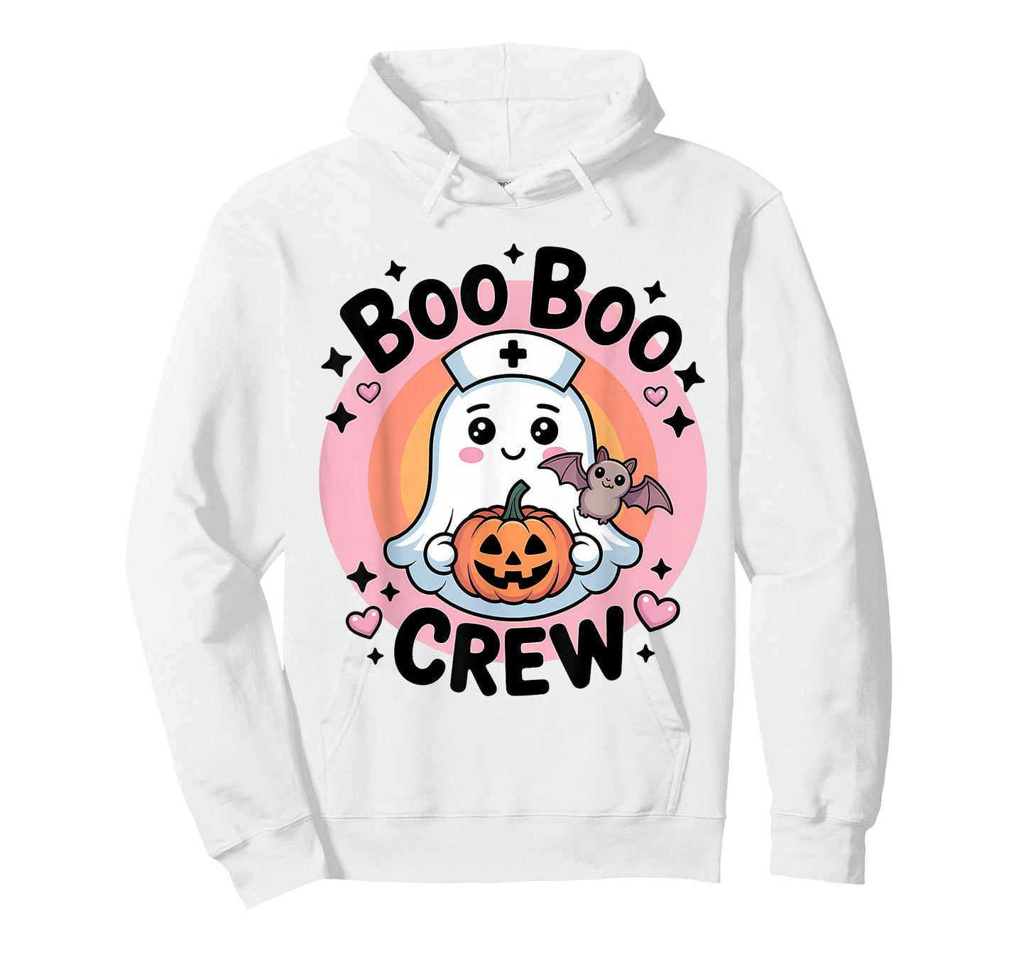 Boo Boo Crew Cute Ghost Nurse Halloween T-Shirt