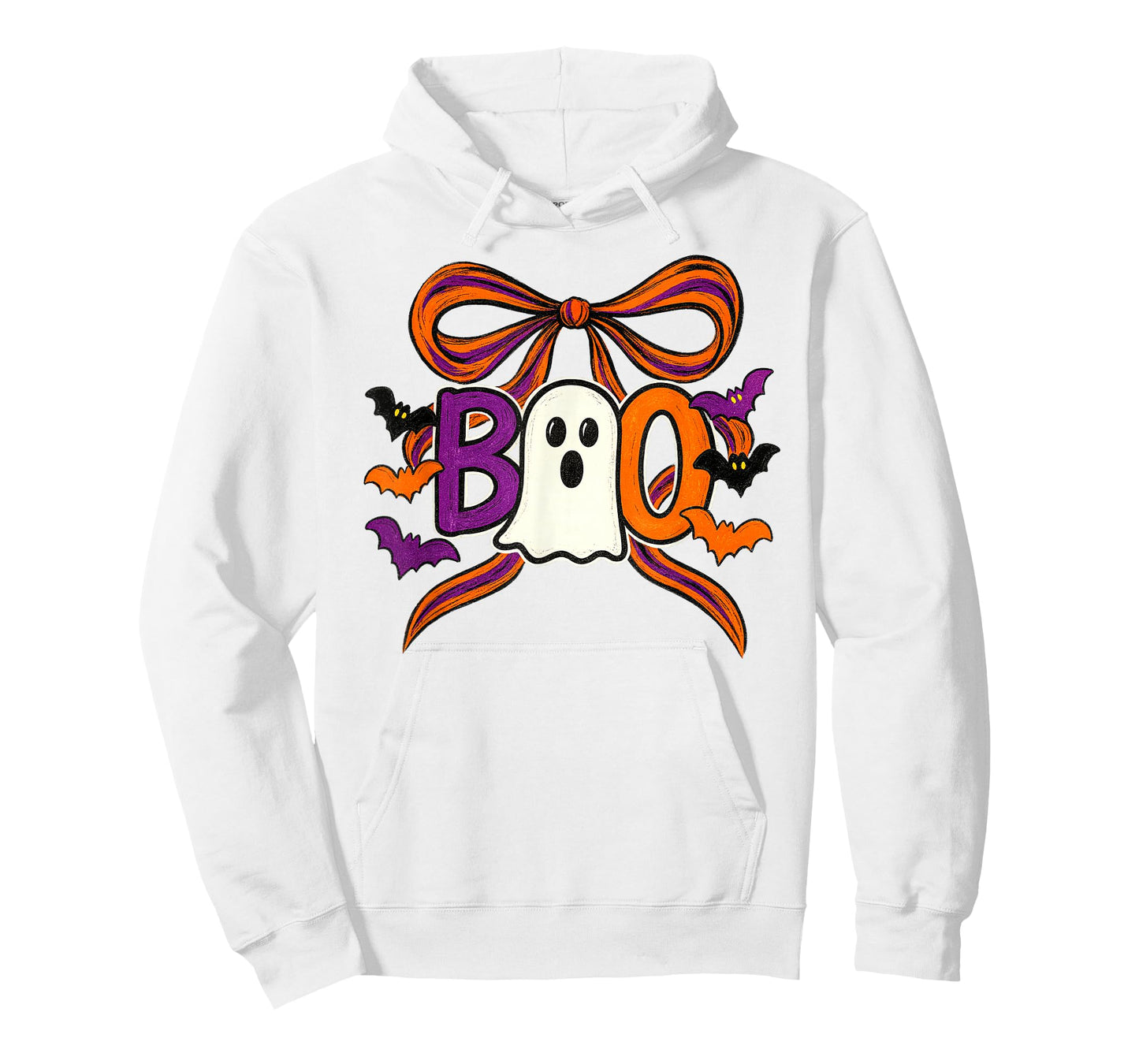 Coquette Boo Ghost Bow Cute Spooky Funny Halloween for Girl T-Shirt