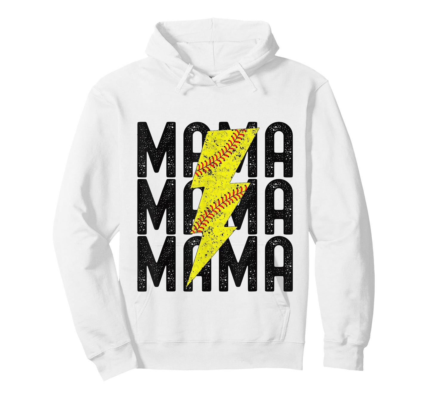 Softball Mama Lighting Softball Mothers Day T-Shirt