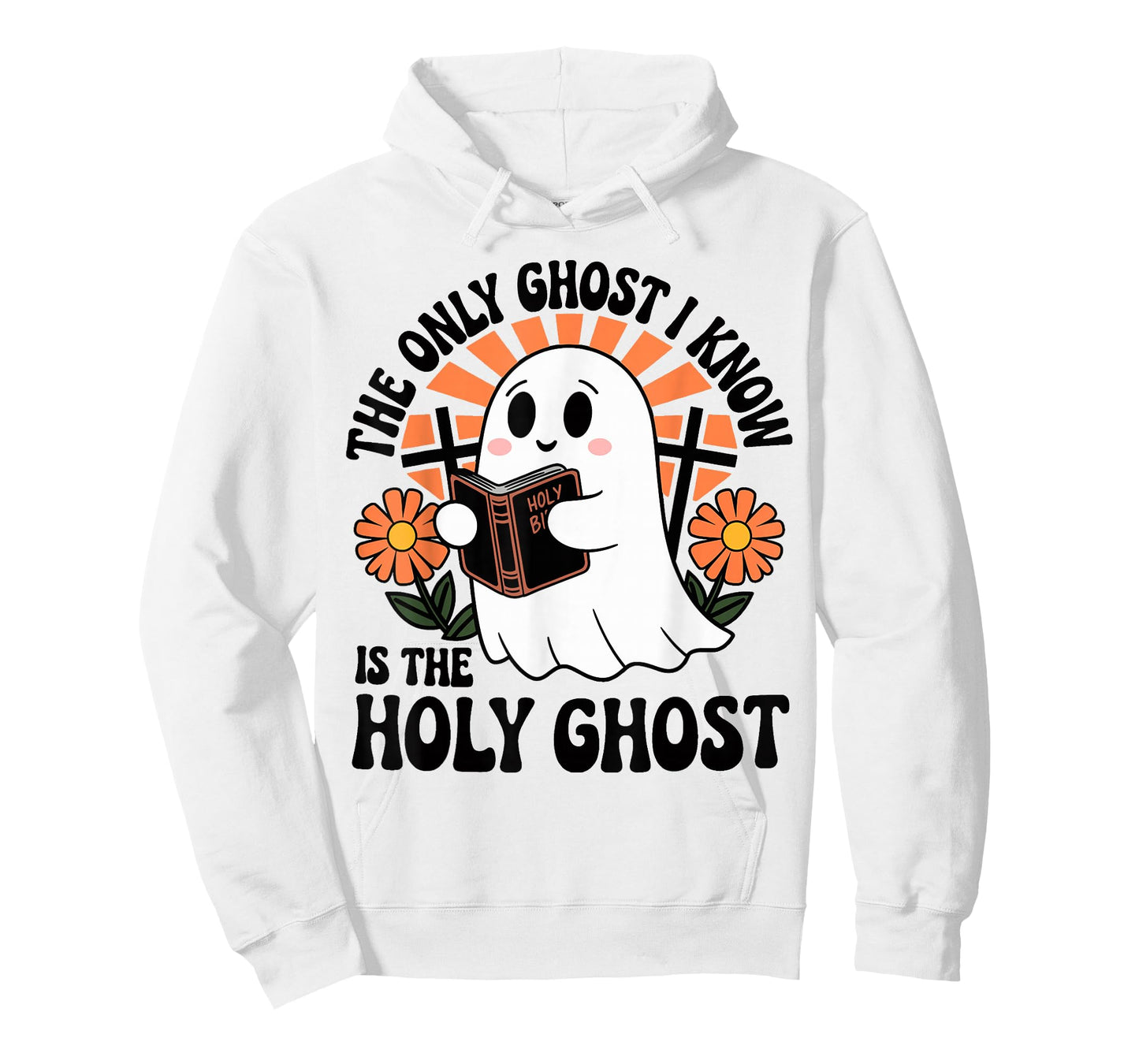 The Only Ghost I Know Is The Holy Ghost Halloween Boo Bible T-Shirt