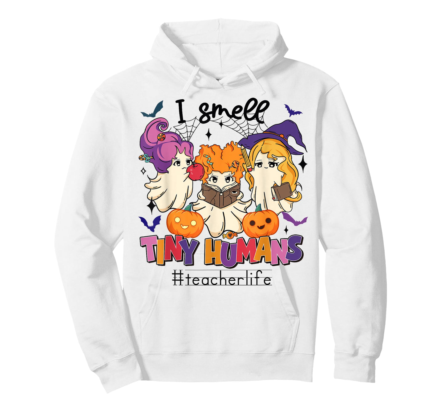 Halloween Teacher Smell a Tiny Human Ghost Spooky Season T-Shirt