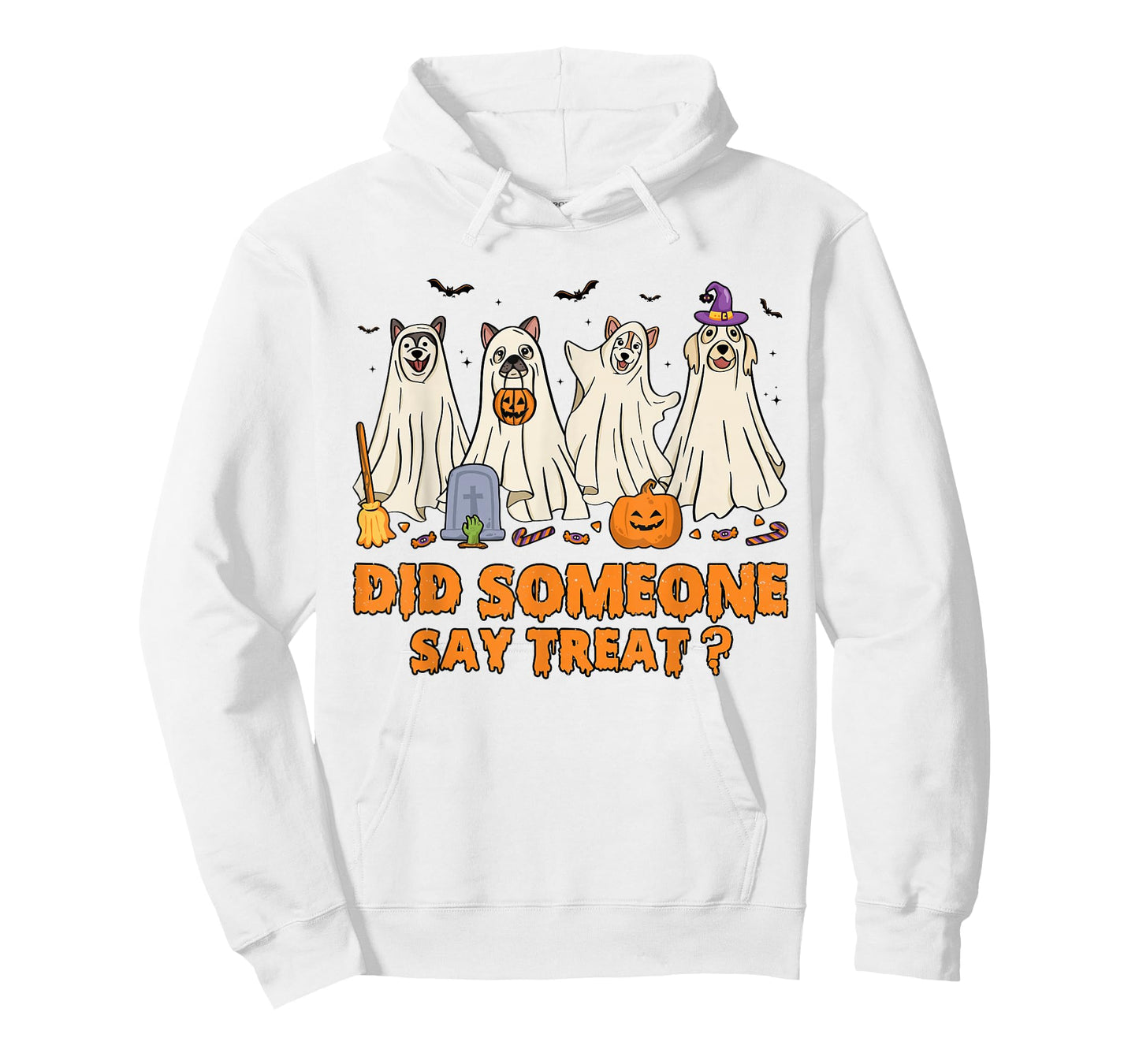 Halloween Ghost Dogs Did Someone Say Treat Ghost Dog Boo T-Shirt