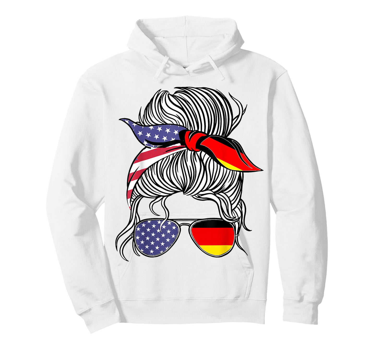 German American Patriot Grown Proud Women Girl Flag T-Shirt