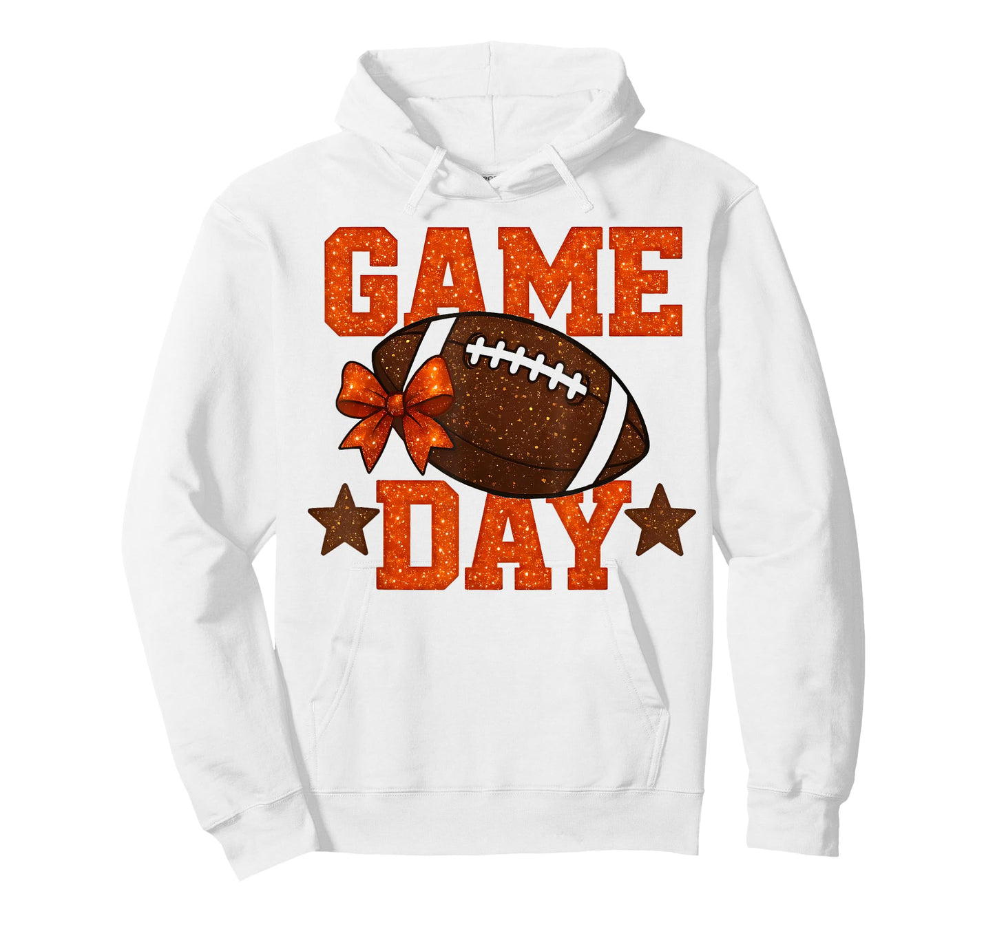 Game Day Football Season Football Orange Color Vibes T-Shirt