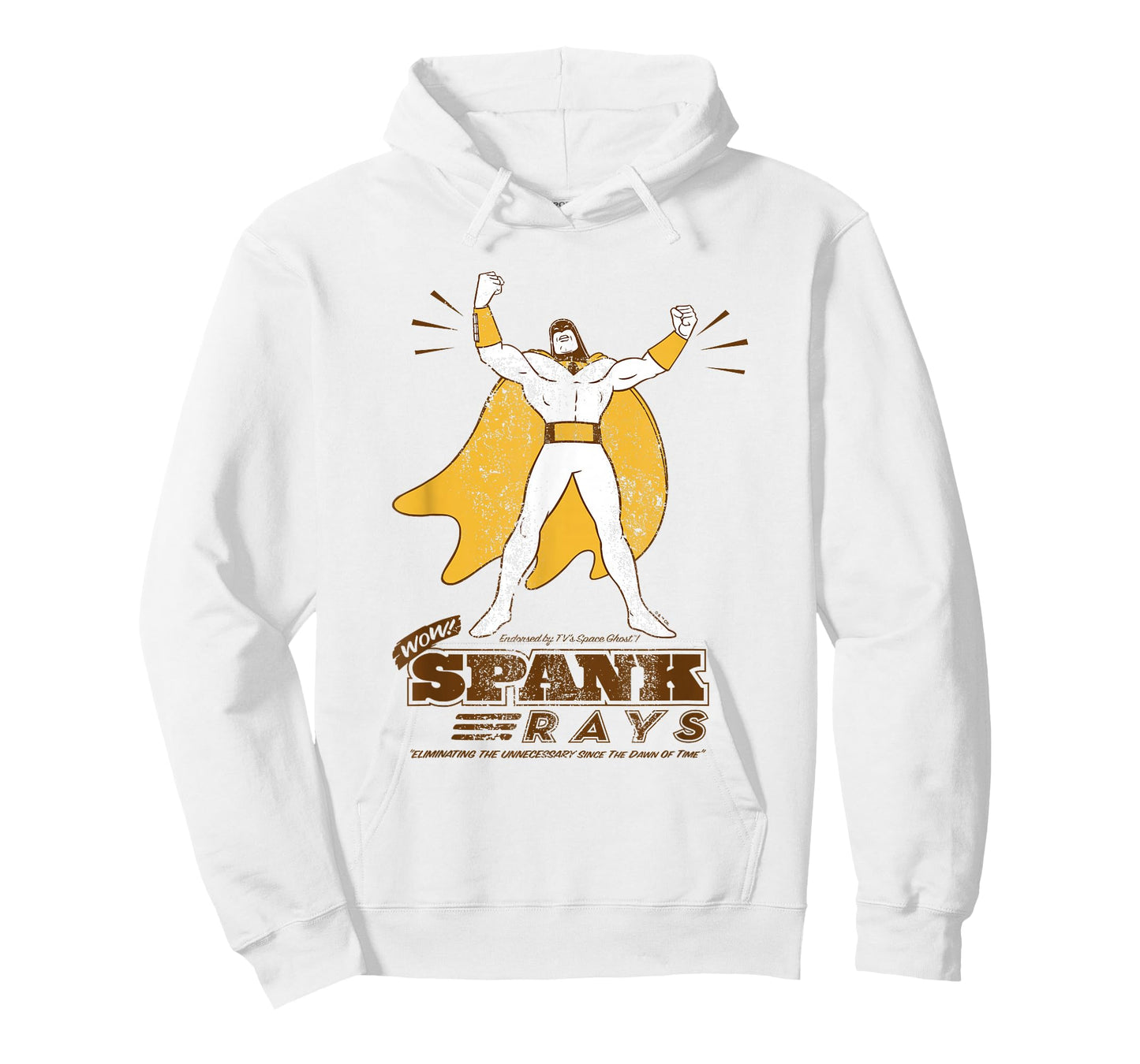 Space Ghost Vintage Spank Rays Distressed Superhero Pose T-Shirt